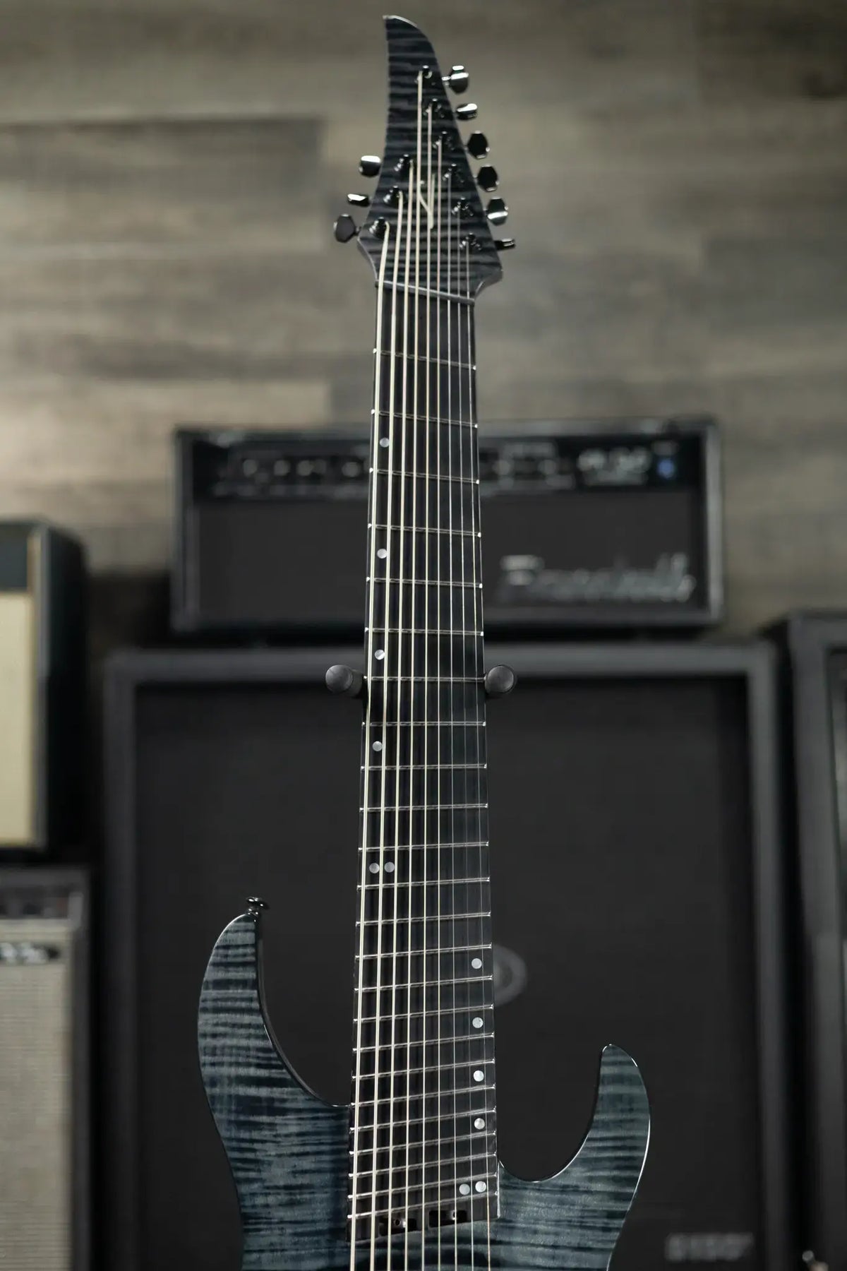 Legator N9F-BLK Ninja Multi-Scale 9-String Electric Guitar - Black with Gig Bag - Floor Model