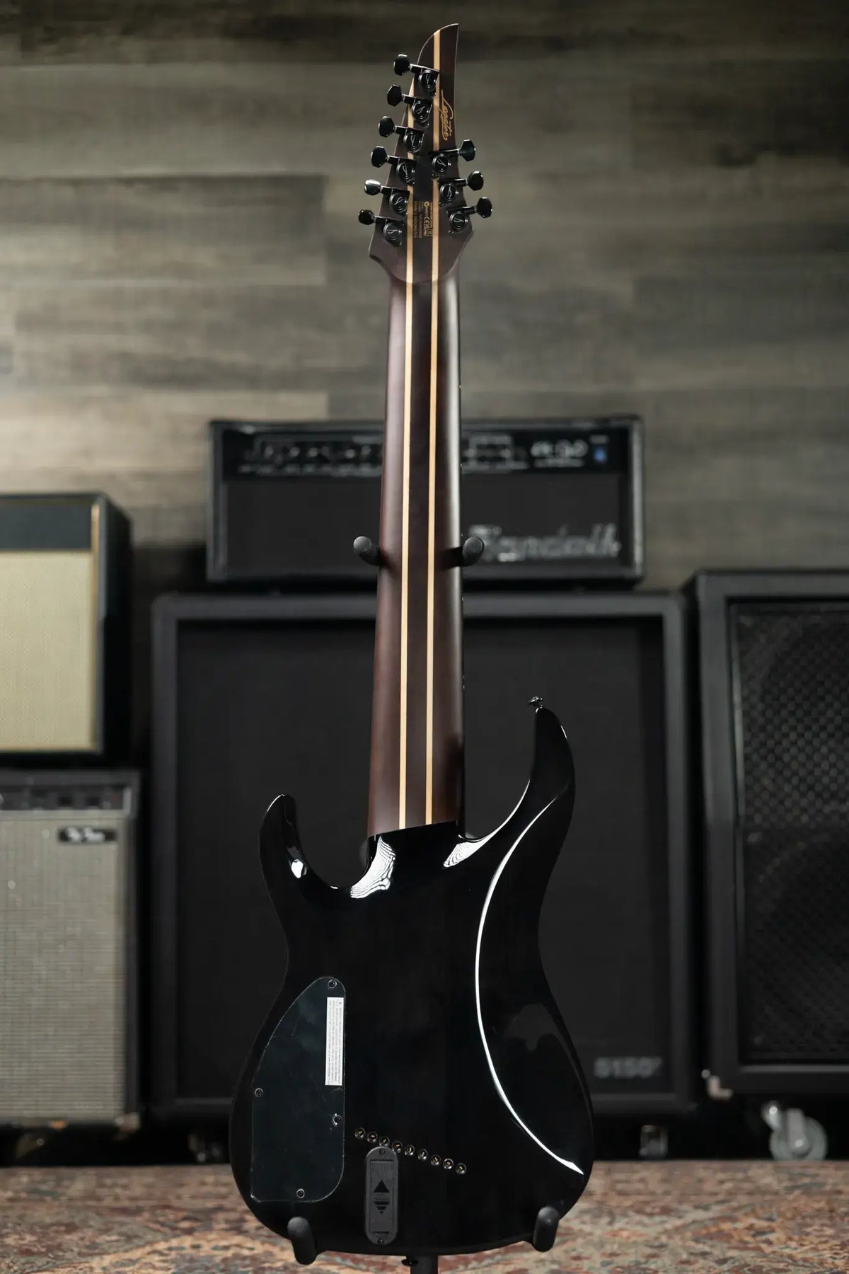 Legator N9F-BLK Ninja Multi-Scale 9-String Electric Guitar - Black with Gig Bag - Floor Model