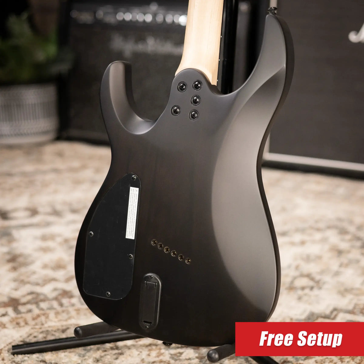 Legator Ninja N6FSS-DS Super Shred 6-String Multi-Scale Electric Guitar - Dark Sapphire with Gig Bag