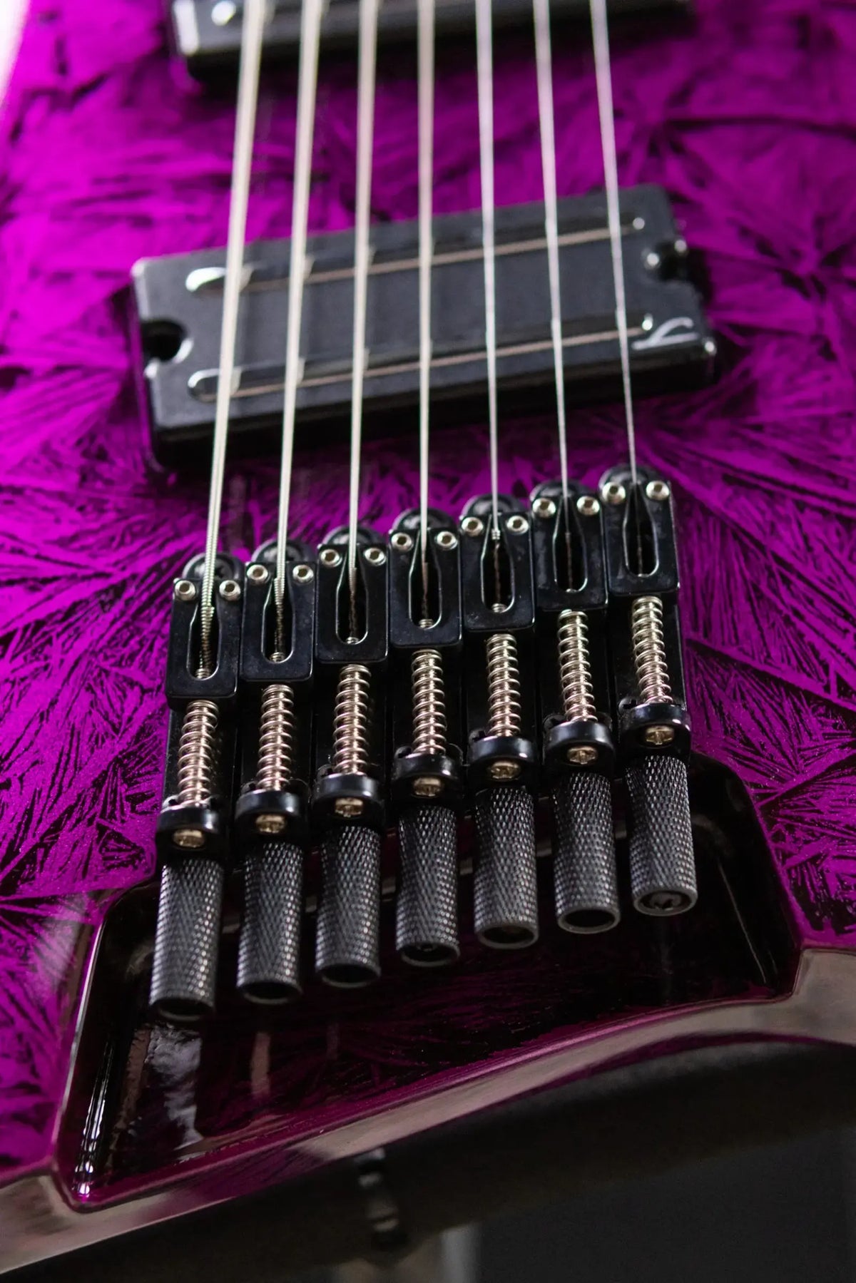 Legator R7F Revenant Bolt-On 7-String Multi-Scale Electric Guitar - Gloss Purple Rain