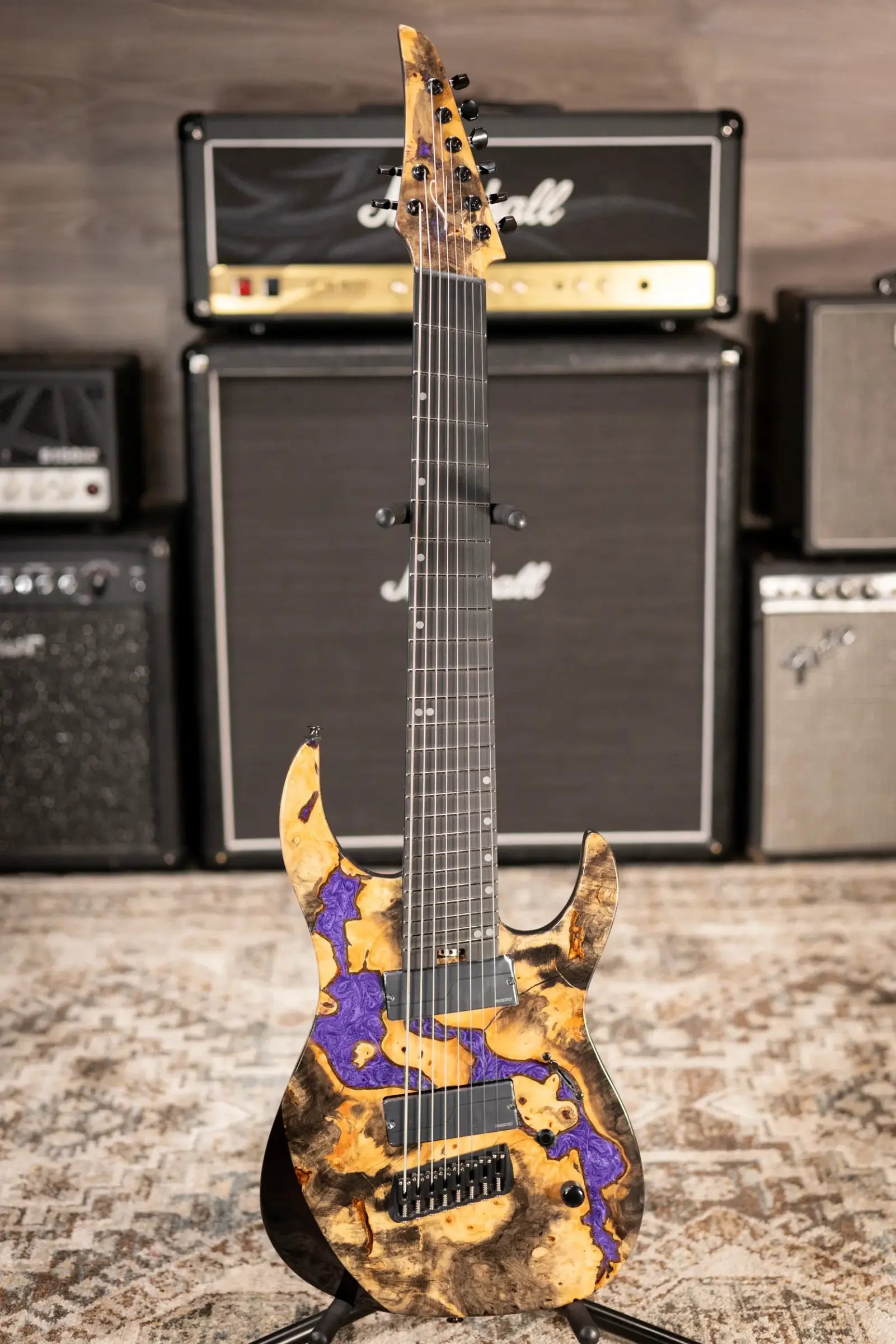 Legator X8F-RP Super Multi-Scale 8-String Electric Guitar - Royal Purple with Gig Bag