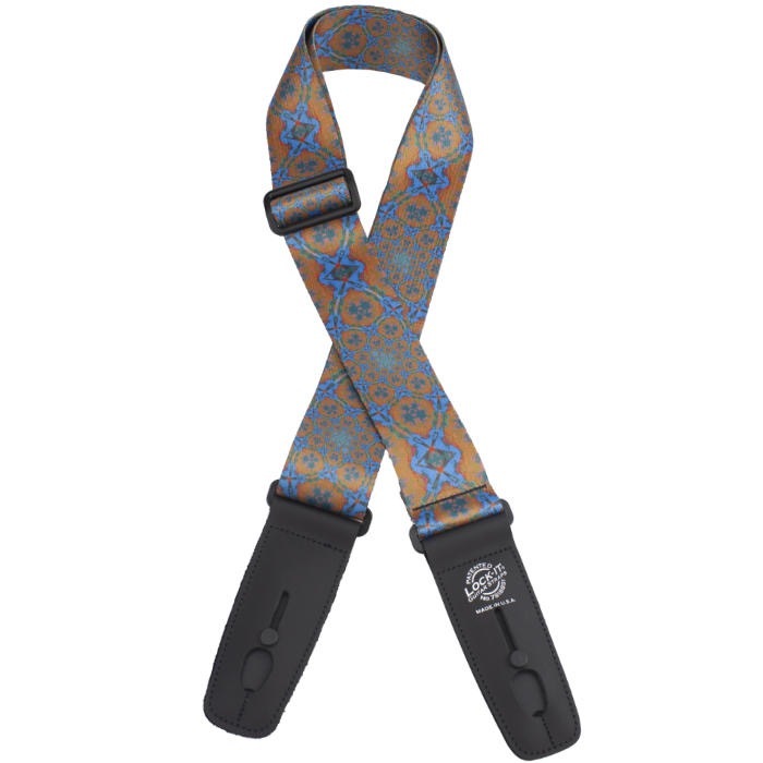Lock-It Straps 2" Plush Poly Strap LIS-109-S68 - Psychedelic Orange Blue