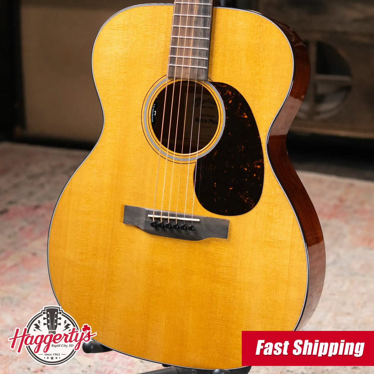 Martin 000E Retro Plus Mahogany Acoustic/Electric Guitar with Gig Bag - Demo