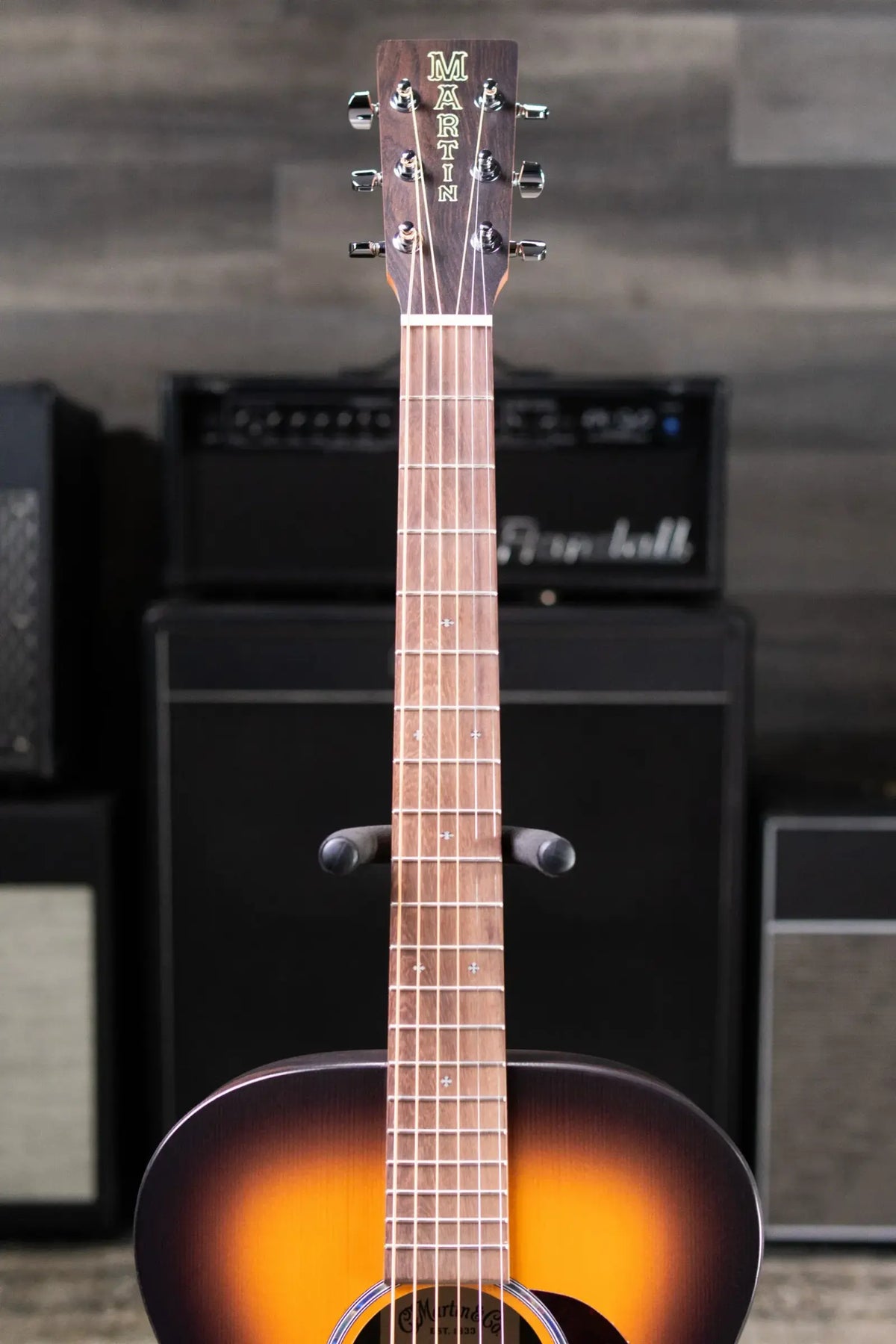 Martin 000-X2E Brazilian Special Acoustic/Electric Guitar - Burst with Gig Bag