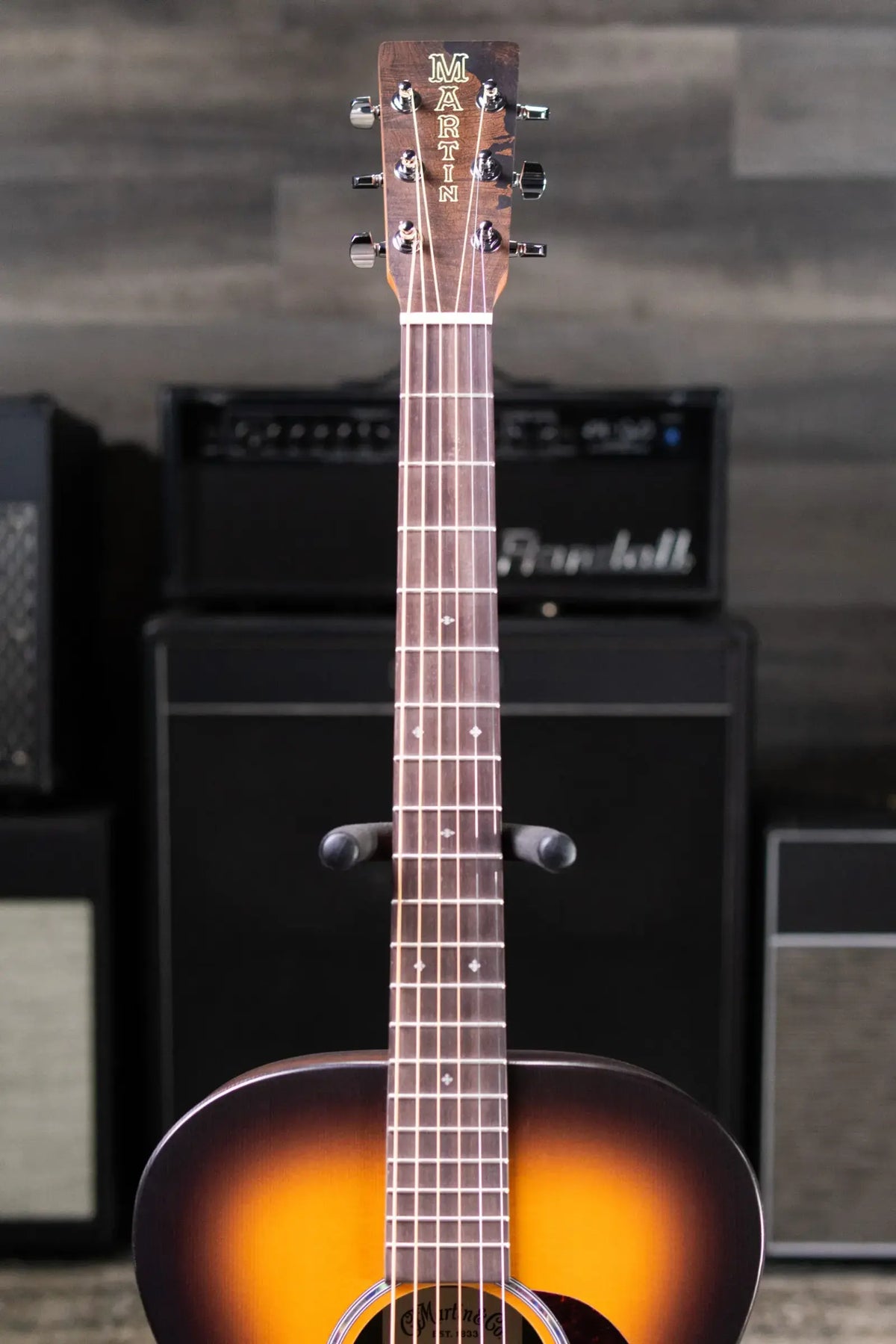 Martin 000-X2E Brazilian Special Acoustic/Electric Guitar - Burst with Gig Bag