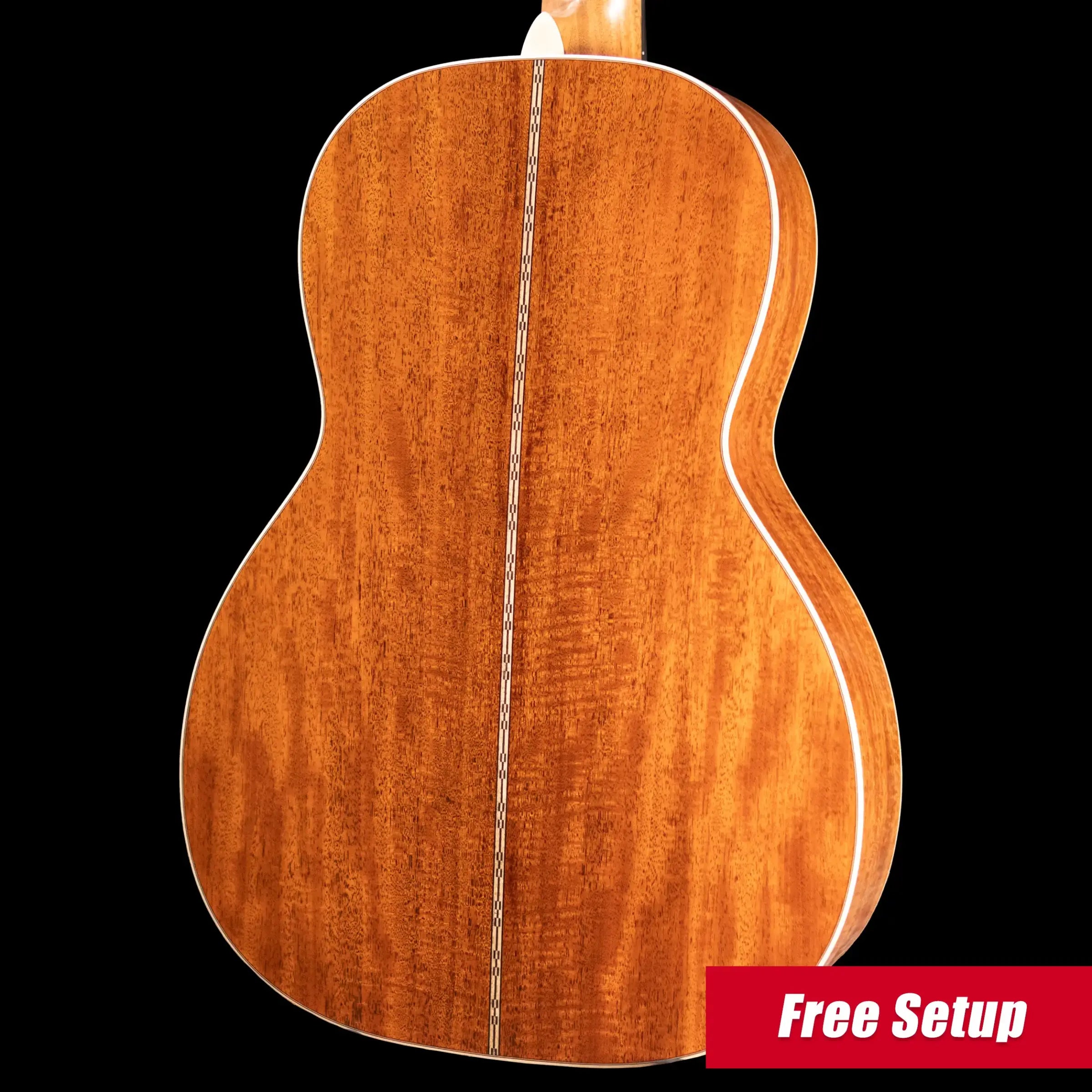 Martin Custom Shop Style 28 00-12F Acoustic Guitar - Flamed Mahogany/Western Red Cedar, 1935 Sunburst with Hardshell Case