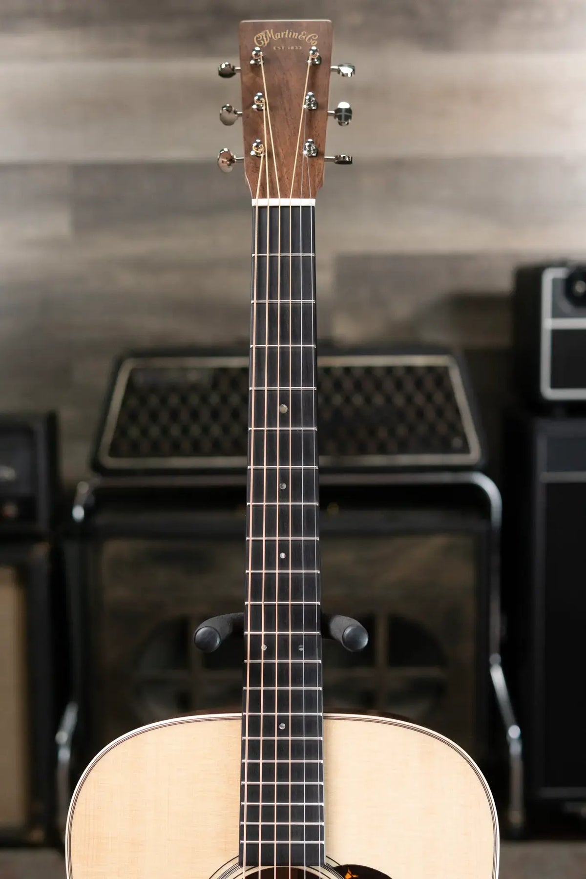 Martin Custom Shop Dreadnought Acoustic Guitar - Black Walnut with Hardshell Case