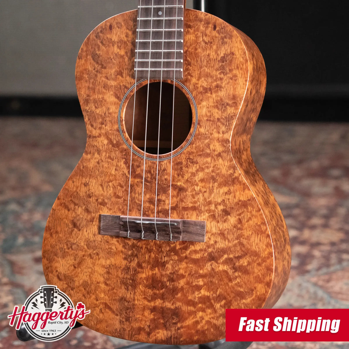 Martin Custom Shop Tenor Ukulele - Blistered Koa with Softshell Case