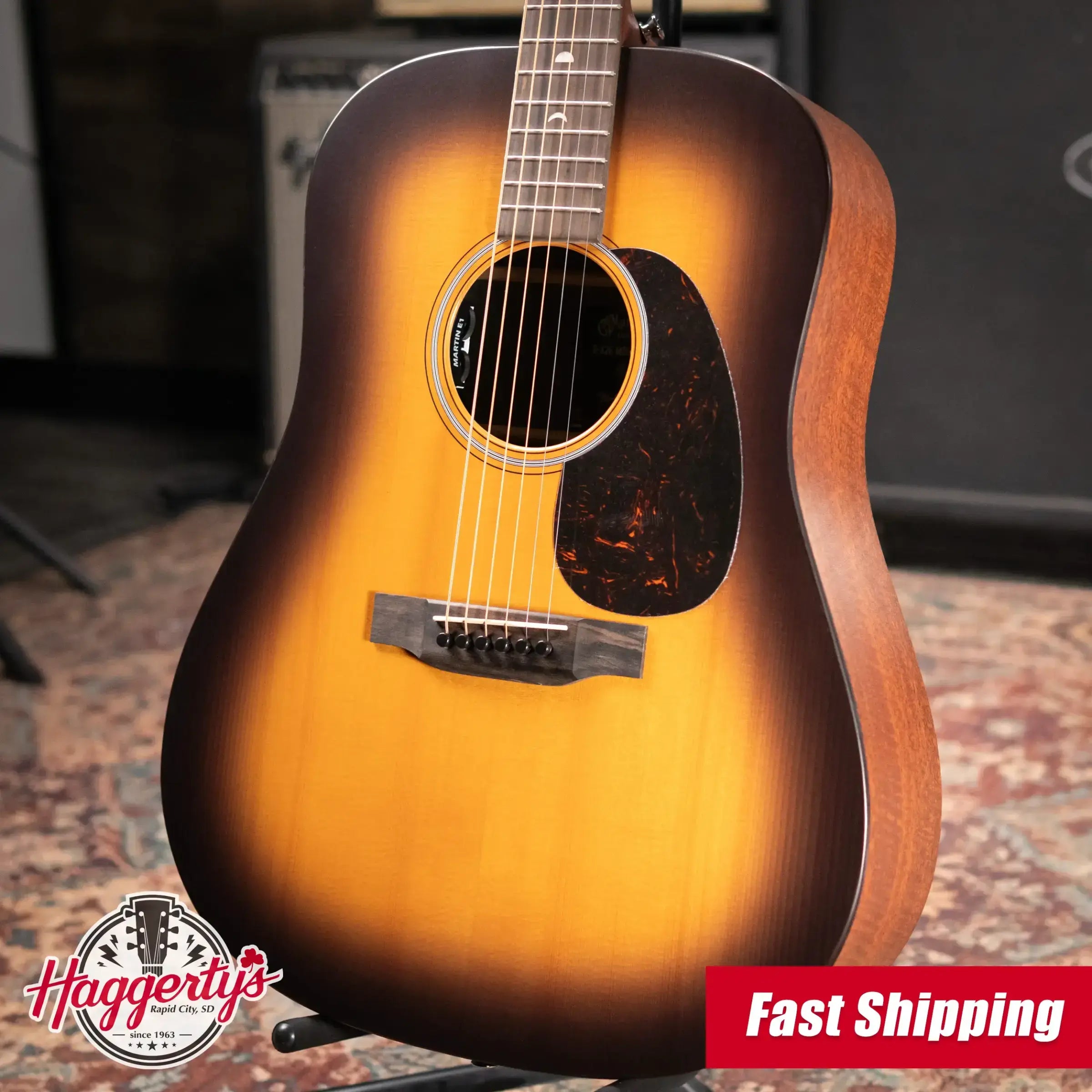 Martin D-X2E Molly Tuttle Signature Dreadnaught Acoustic/Electric Guitar - Spruce Burst with Gig Bag