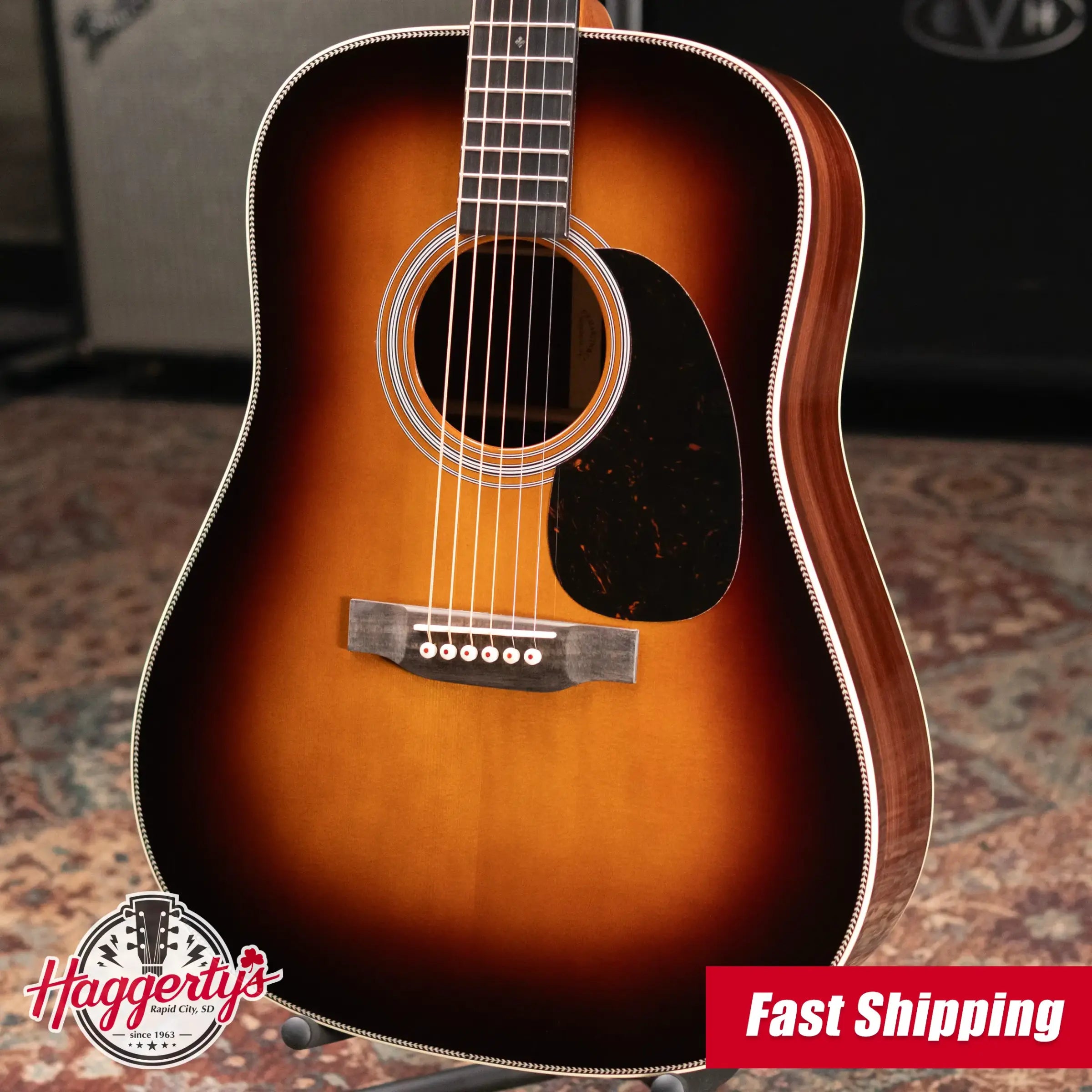 Martin HD-28 Standard Series Acoustic Guitar - 1935 Sunburst with Hardshell Case
