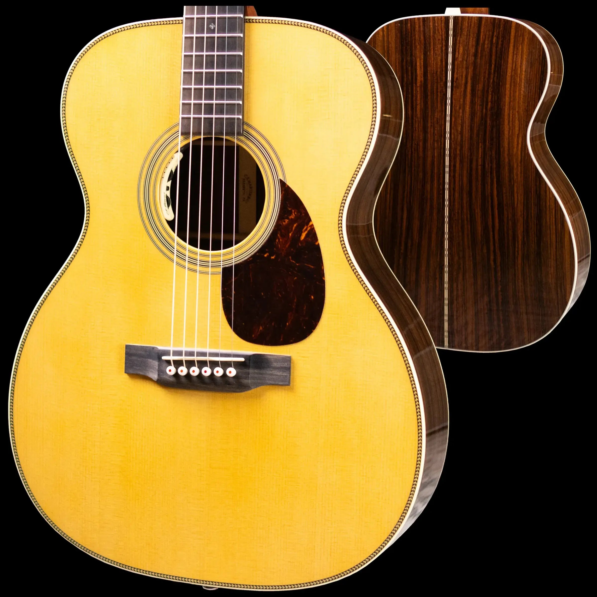Martin OM-28E Acoustic/Electric Guitar - Natural with L.R. Baggs Anthem Electronics and Hardshell Case - Used