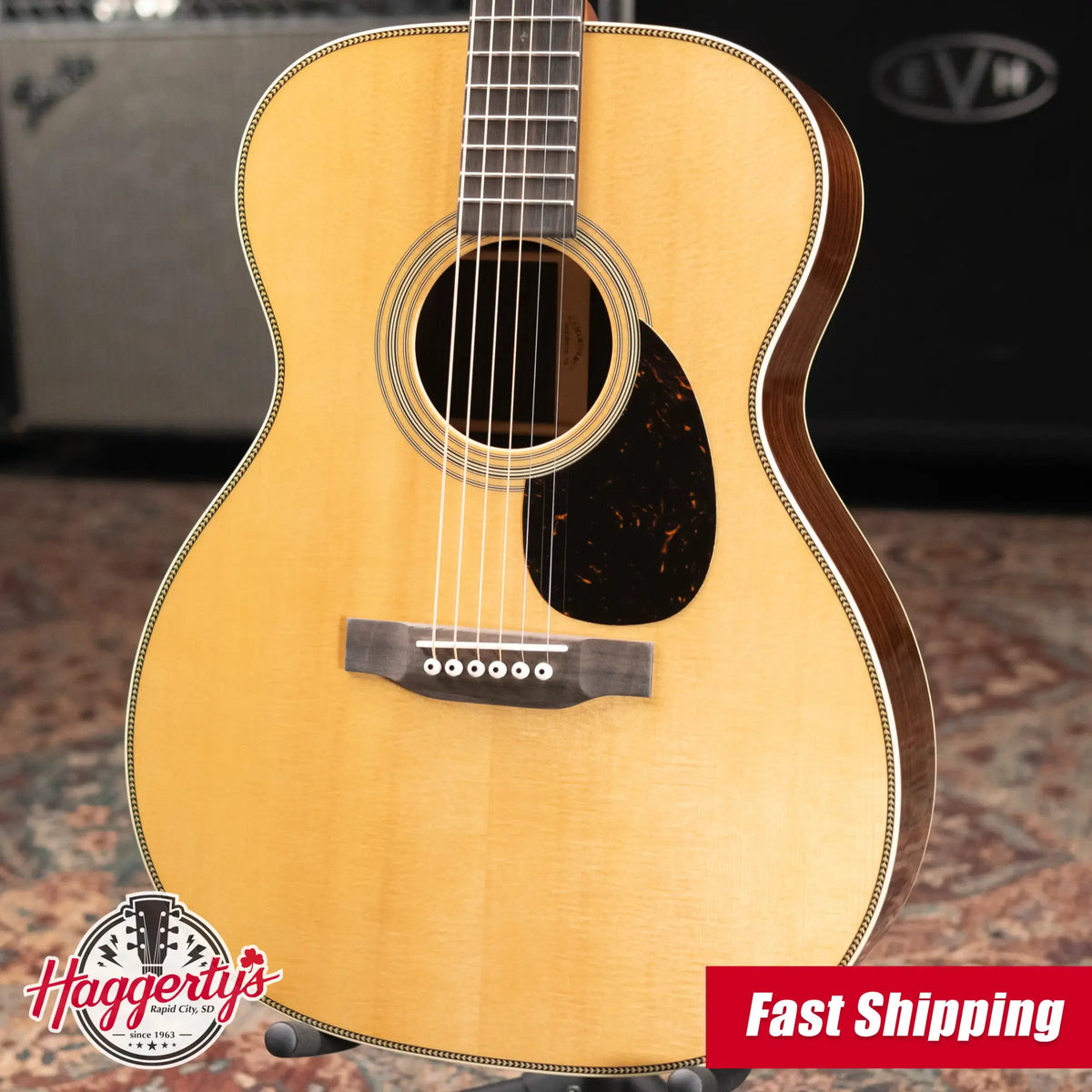 Martin OM-28 Standard Series Acoustic Guitar with Hardshell Case - Demo