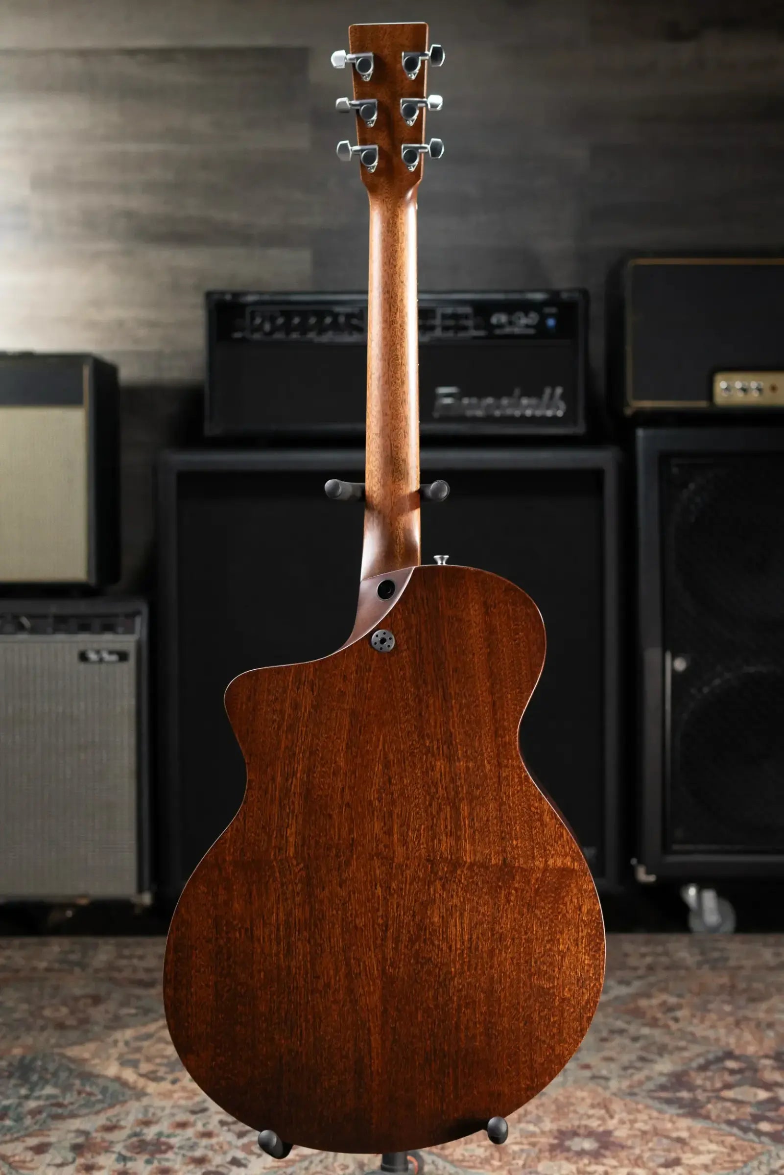 Martin SC-10E Modern Sapele Acoustic/Electric Guitar - Dark Mahogany with Softshell Gig Bag