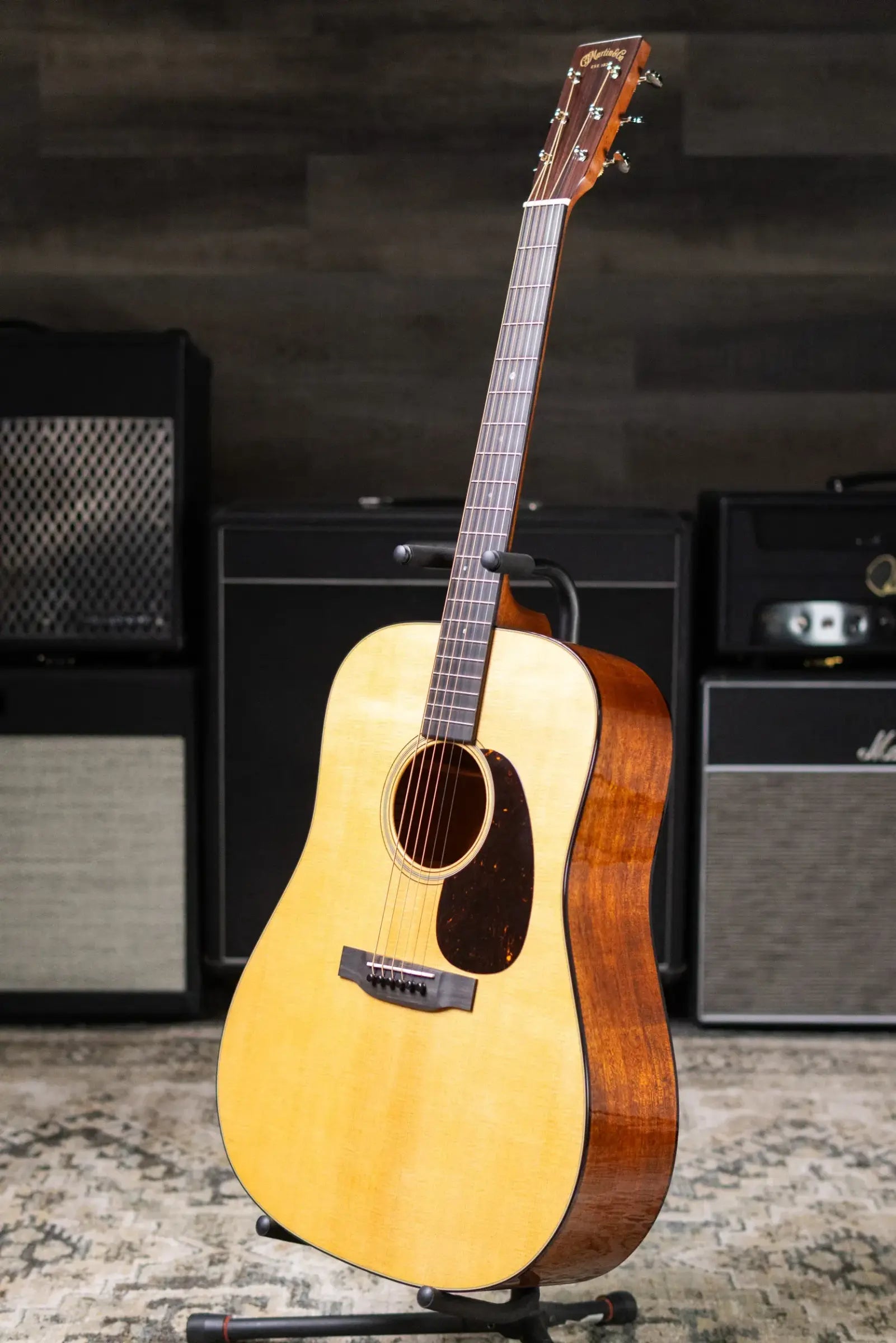 Martin Super D-18 Acoustic Guitar - Natural with Hardshell Case