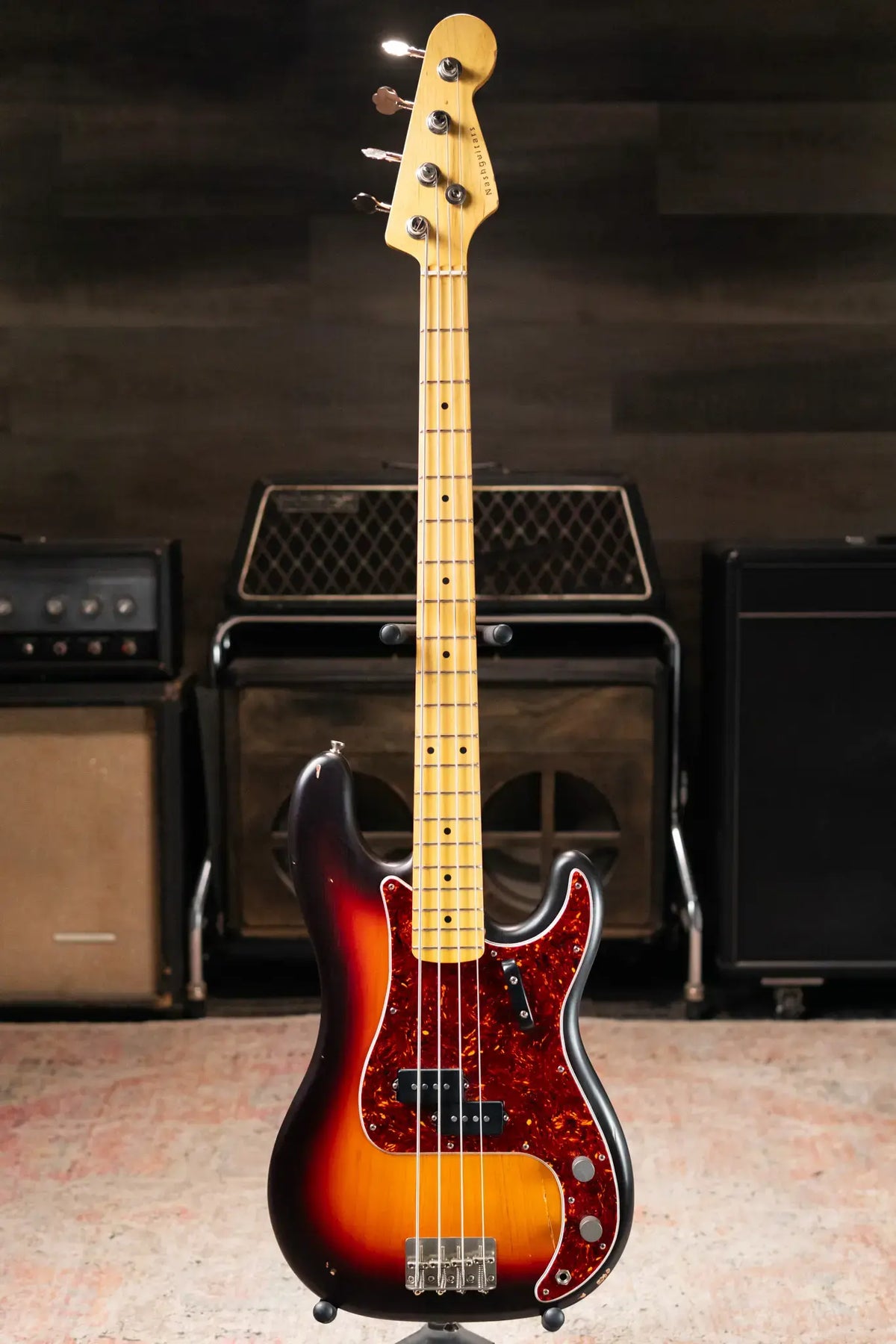 Nash PB-57 Electric Bass - 3-Tone Burst with Hardshell Case