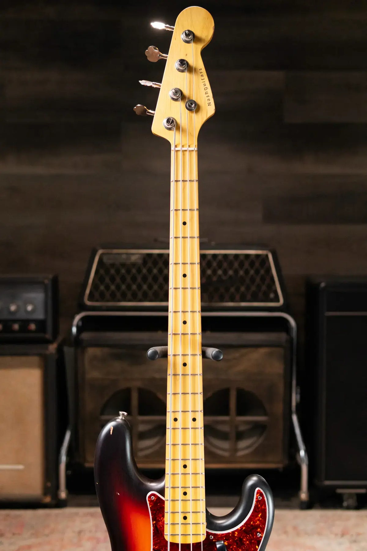 Nash PB-57 Electric Bass - 3-Tone Burst with Hardshell Case