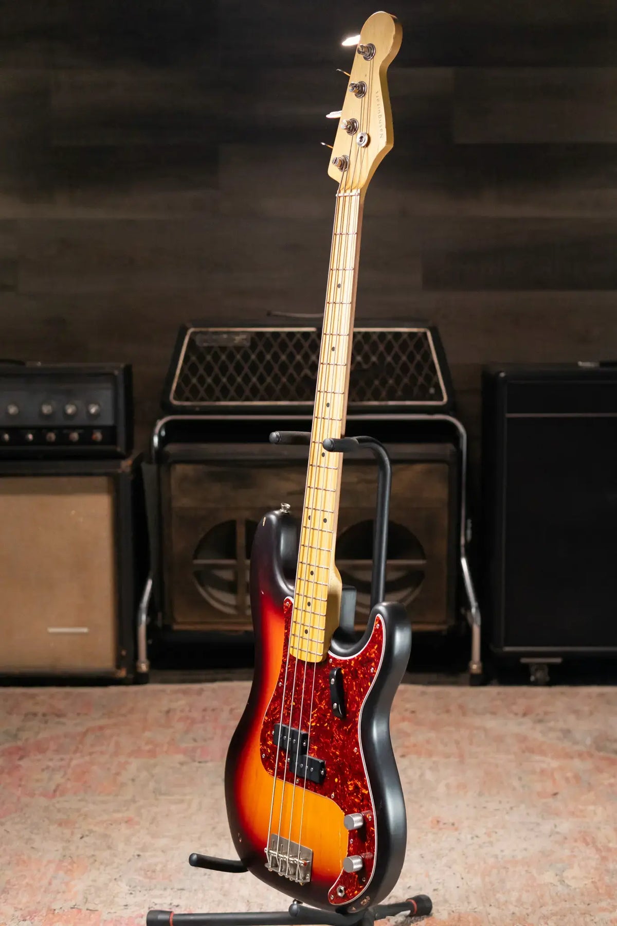 Nash PB-57 Electric Bass - 3-Tone Burst with Hardshell Case