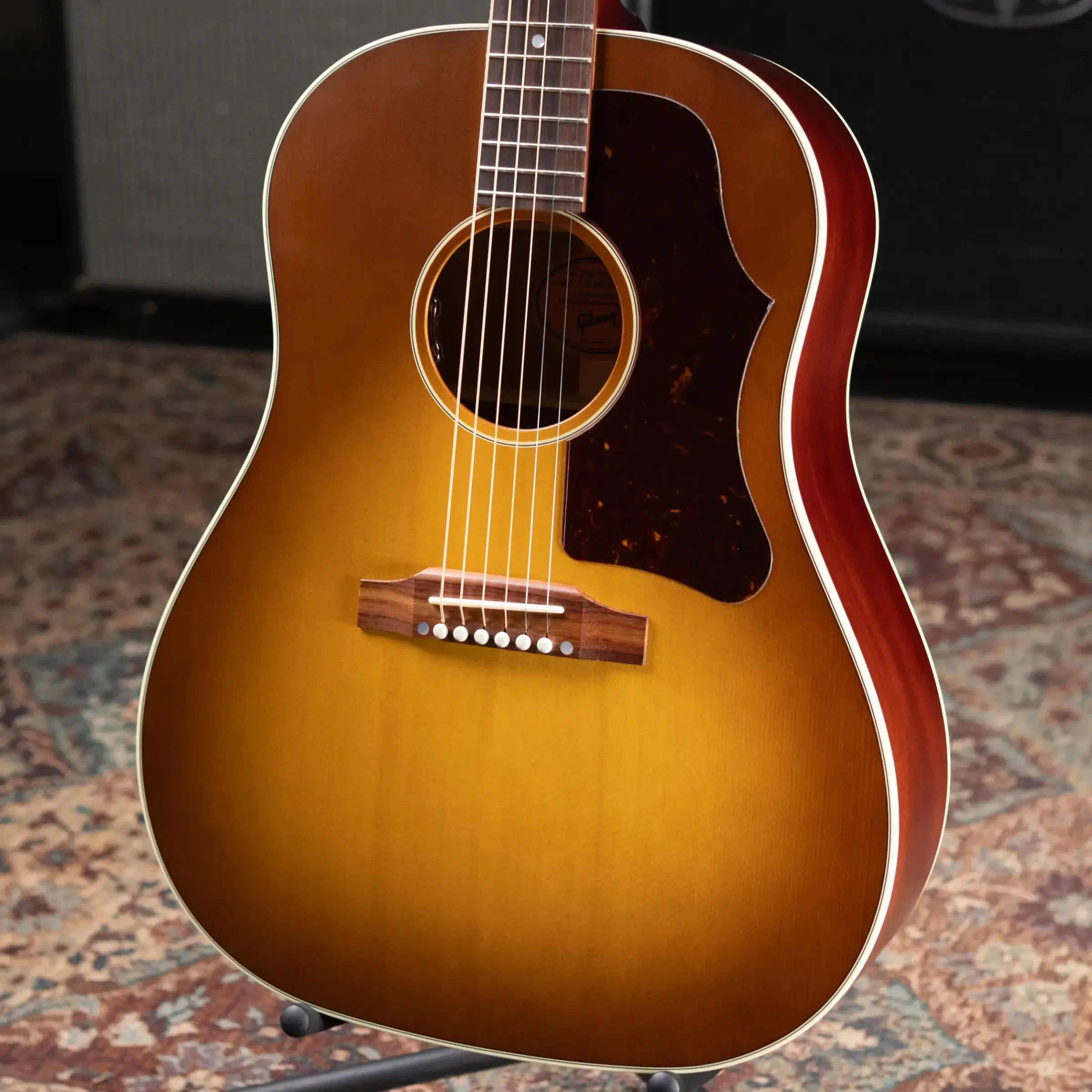 Gibson J-45 Faded '50s Acoustic/Electric Guitar - Faded Vintage Sunburst with Hardshell Case - B-Stock