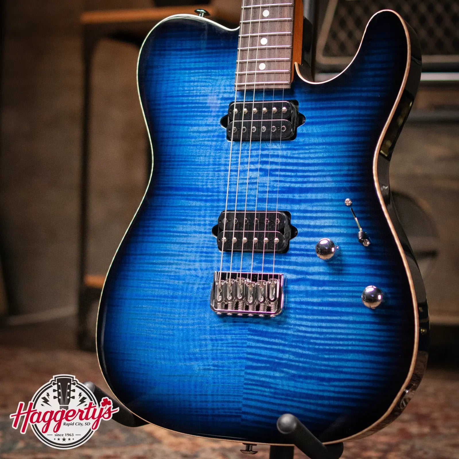 New 7 6 lbs Suhr Custom Shop Classic T Match Burst Edge Trans Whale Blue Burst haggertys 01