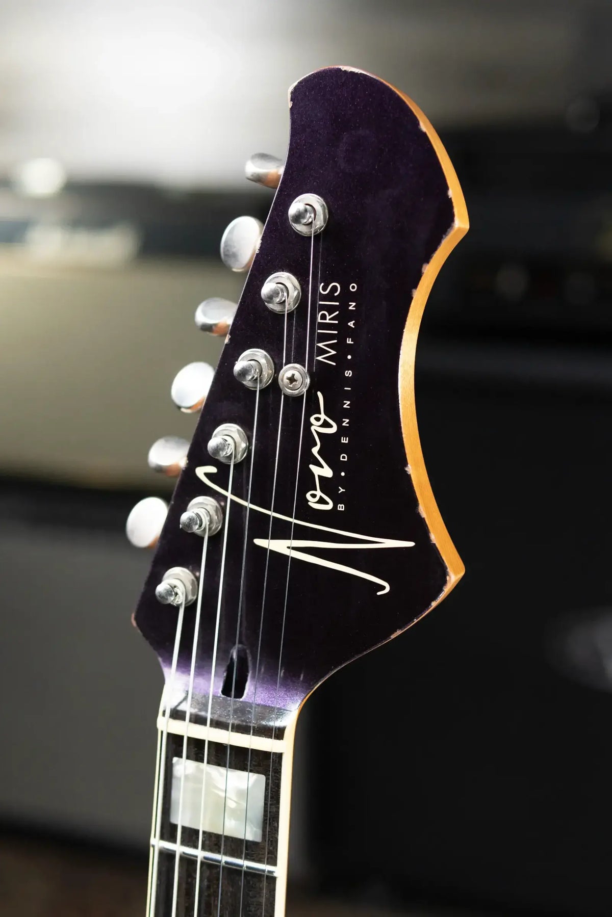 Novo Custom Shop Miris P2 Semi-Hollow Electric Guitar - Purple Stranger Burst with Gig Bag