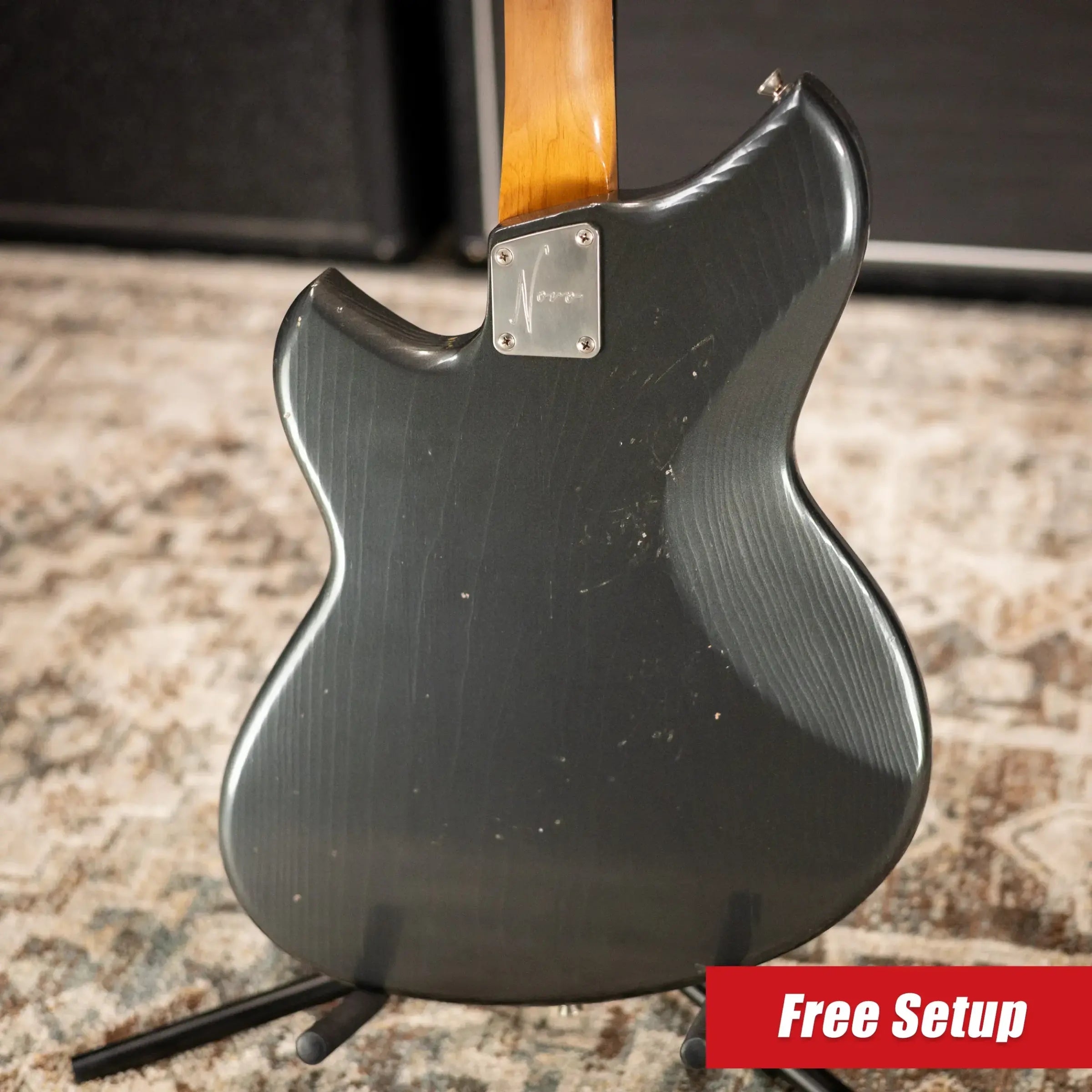 Novo Custom Shop Serus H2 Electric Guitar - Charcoal Frost with Gig Bag