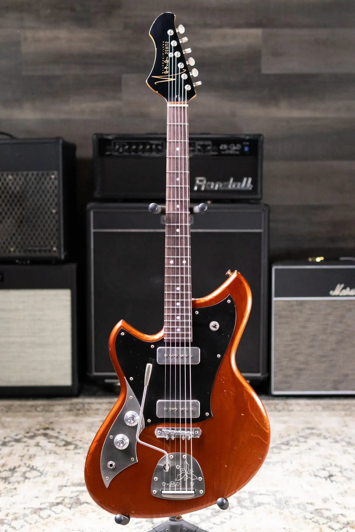Novo Custom Shop Serus J Left-Handed Electric Guitar - Copper with Gig Bag