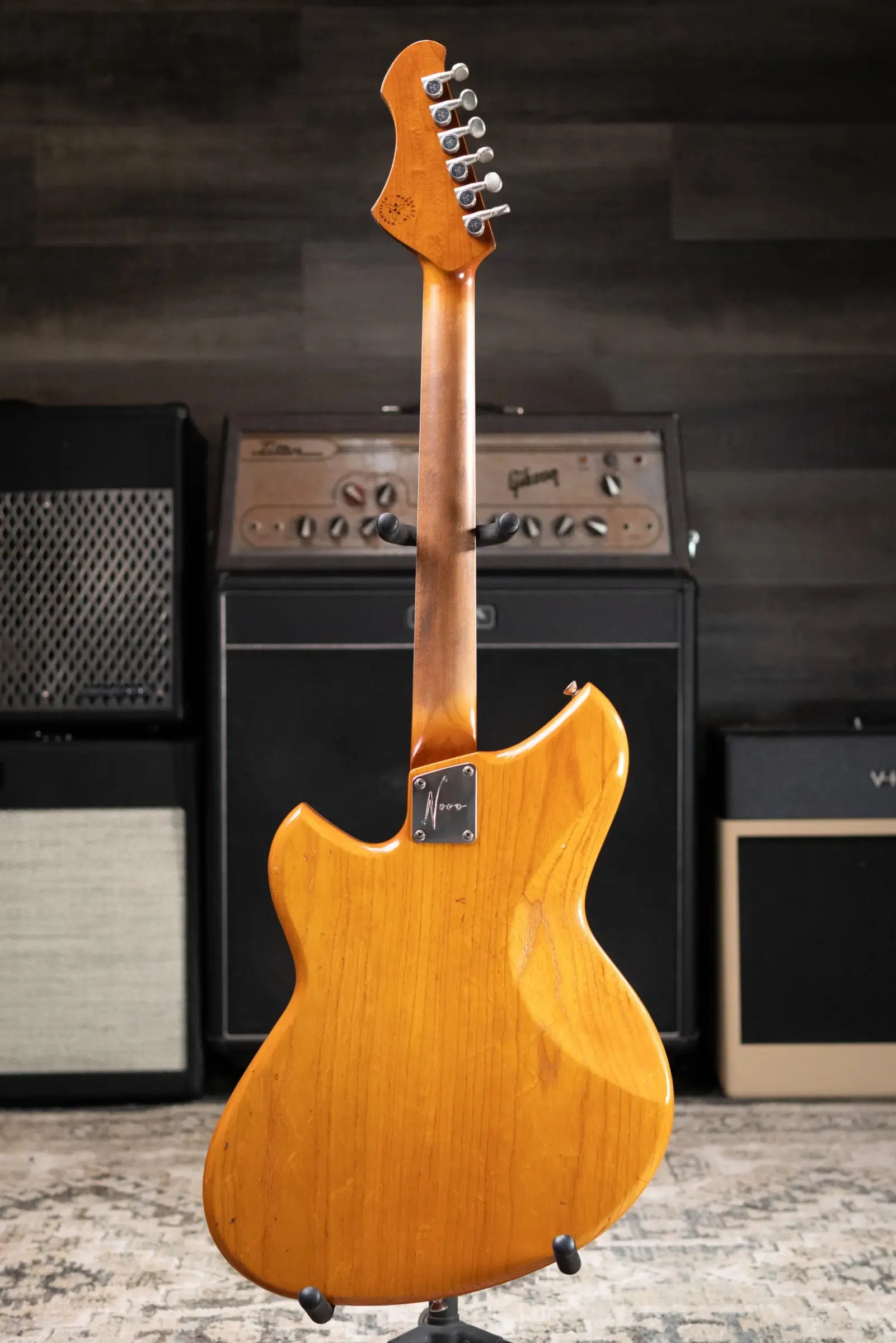 Novo Dealer Limited Miris JHH Semi-Hollow Electric Guitar - Amber Burst with Gig Bag