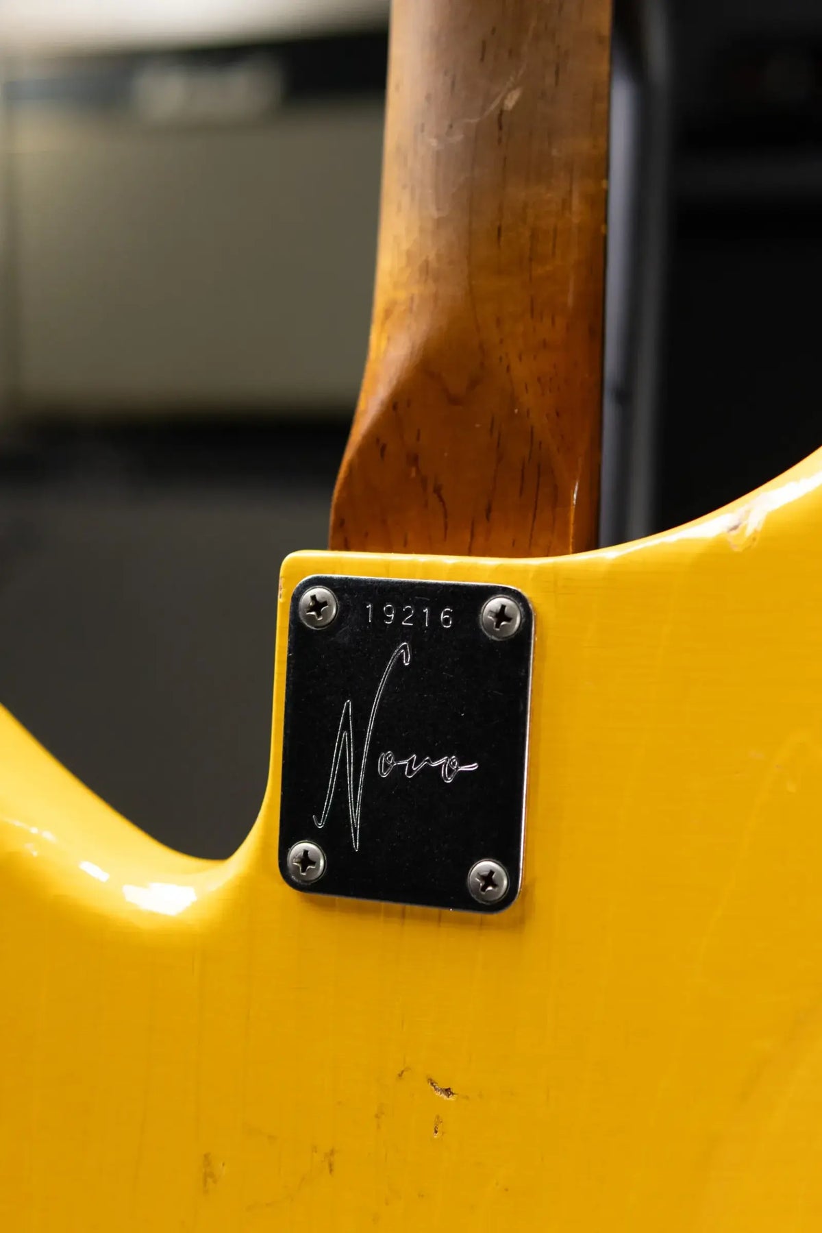 Novo Serus S HSS Electric Guitar - Vandalism Yellow with Black Pinstripe with Mono Gig Bag - Used