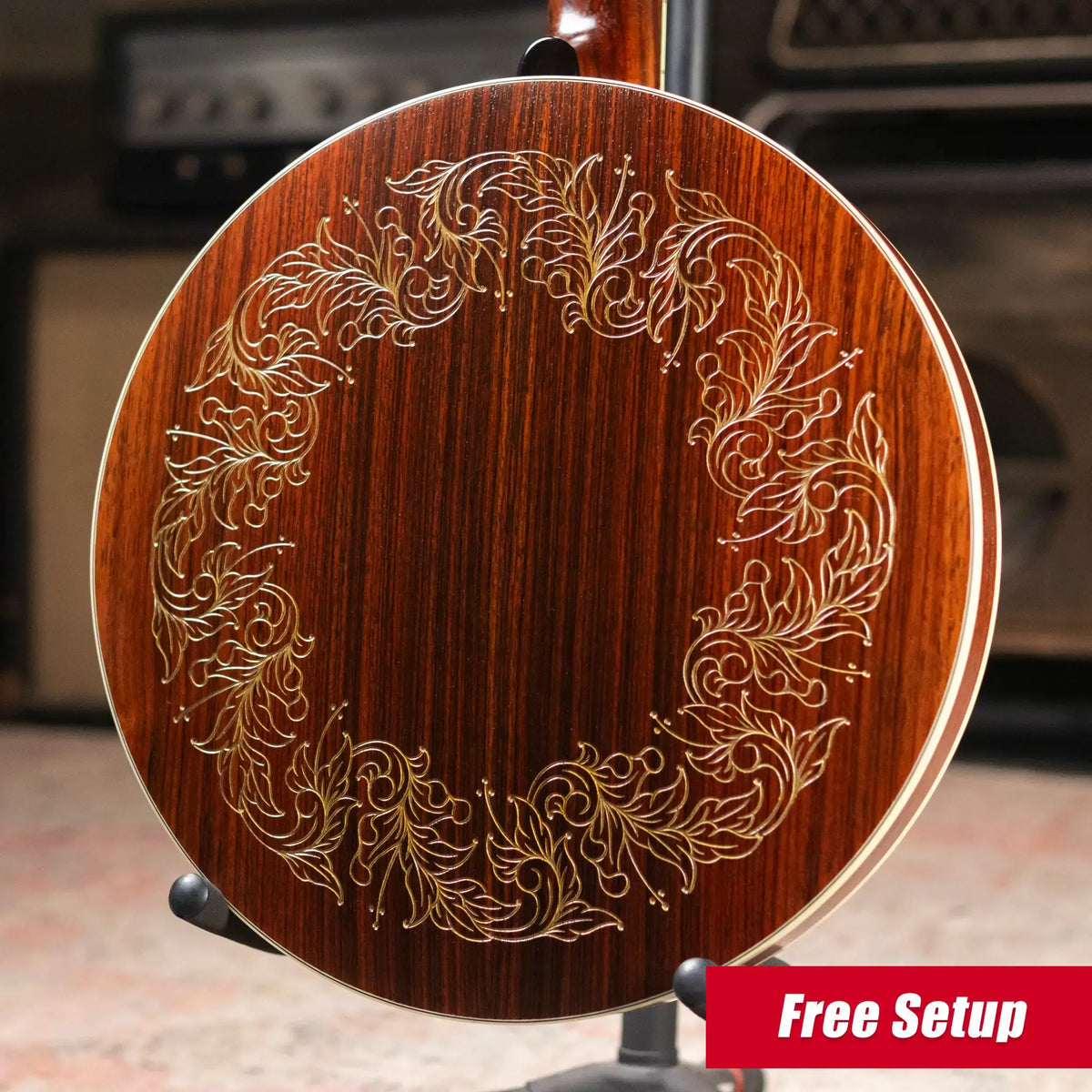 OME Banjos Artist Millennium 5-String Resonator Banjo with Hardshell Case