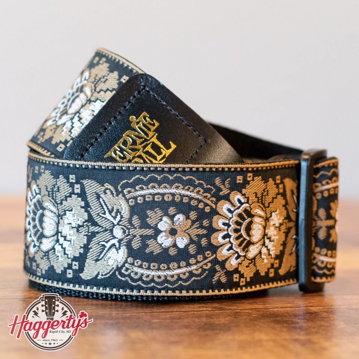 Ernie Ball P04151 Royal Orleans Jacquard Guitar Strap - Gold