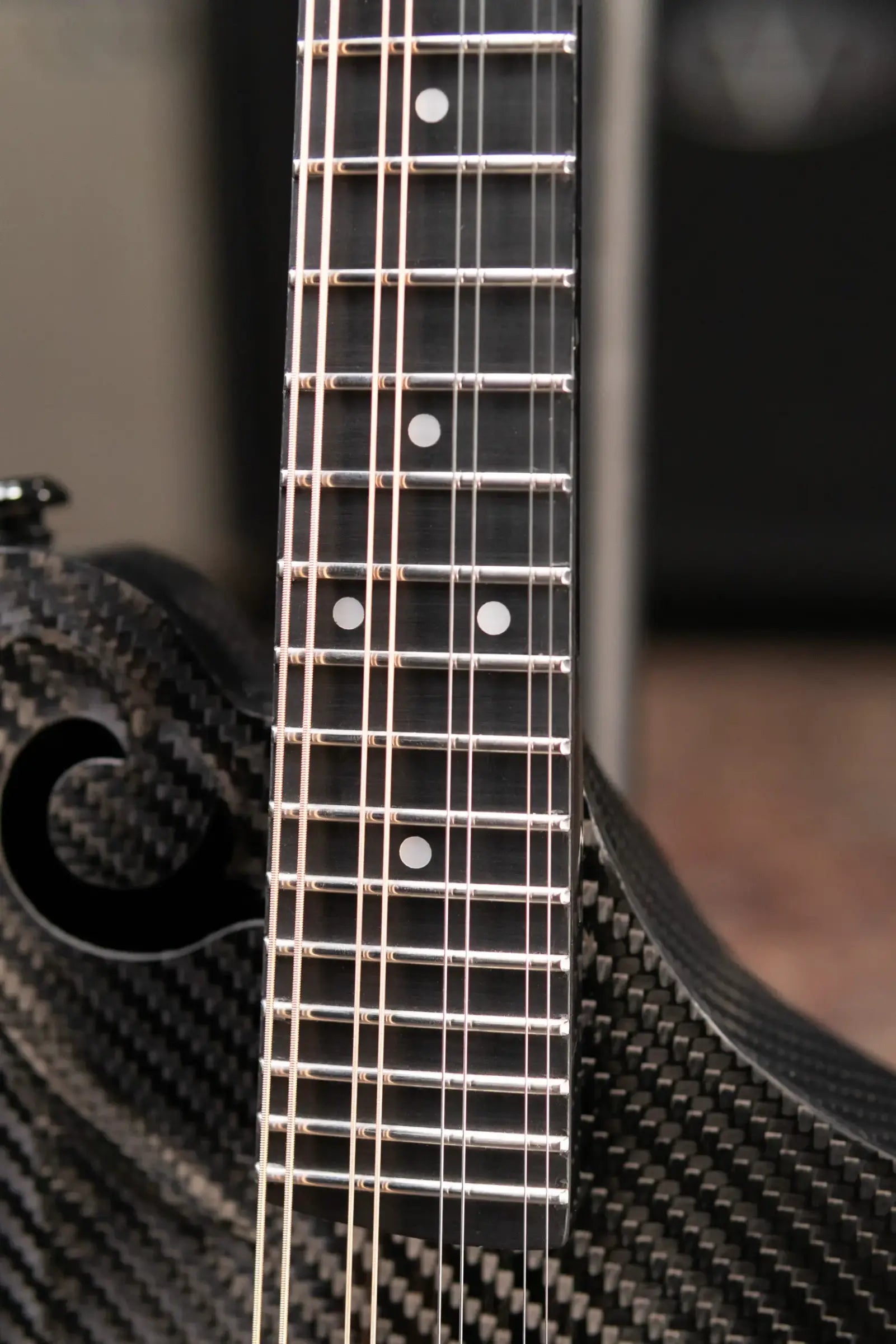 PRE-ORDER KLOS Full Carbon F-Style Mandolin Acoustic with Fiberglass Hardshell Case