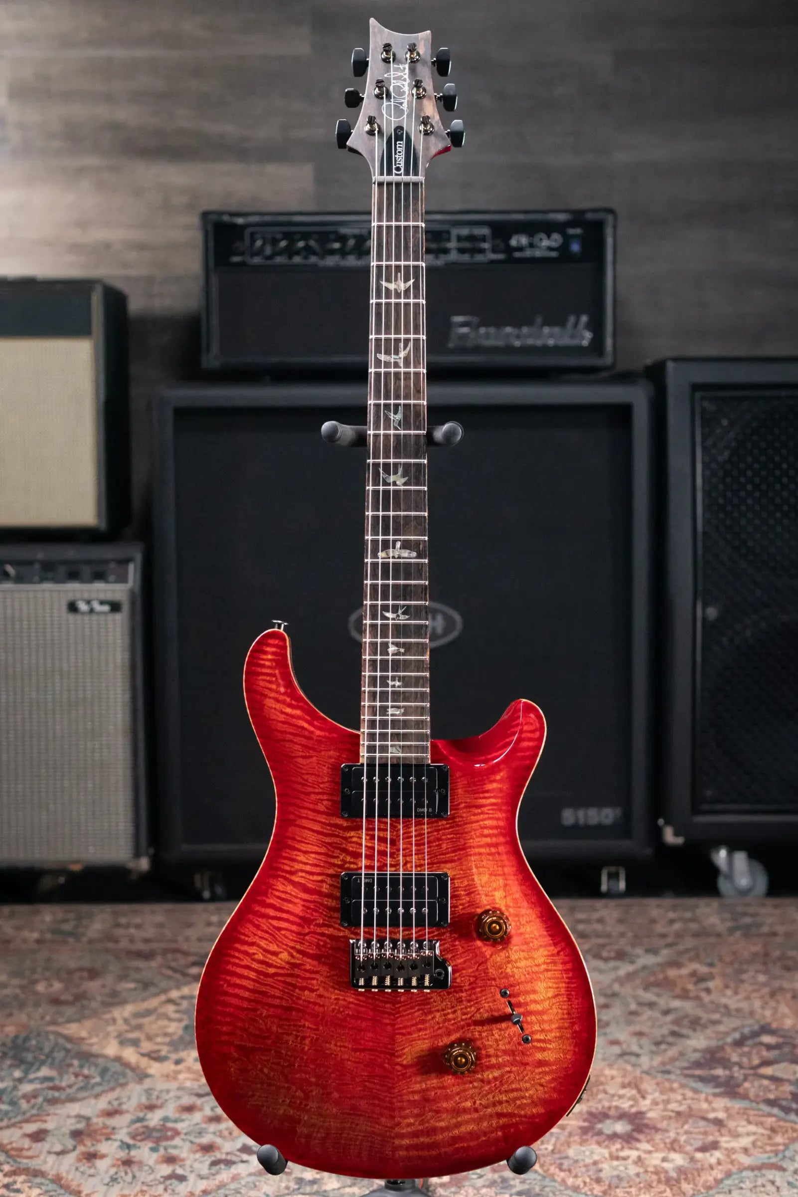 PRS Custom 24 Mango Top Limited Edition Electric Guitar - Blood Orange with Hardshell Case