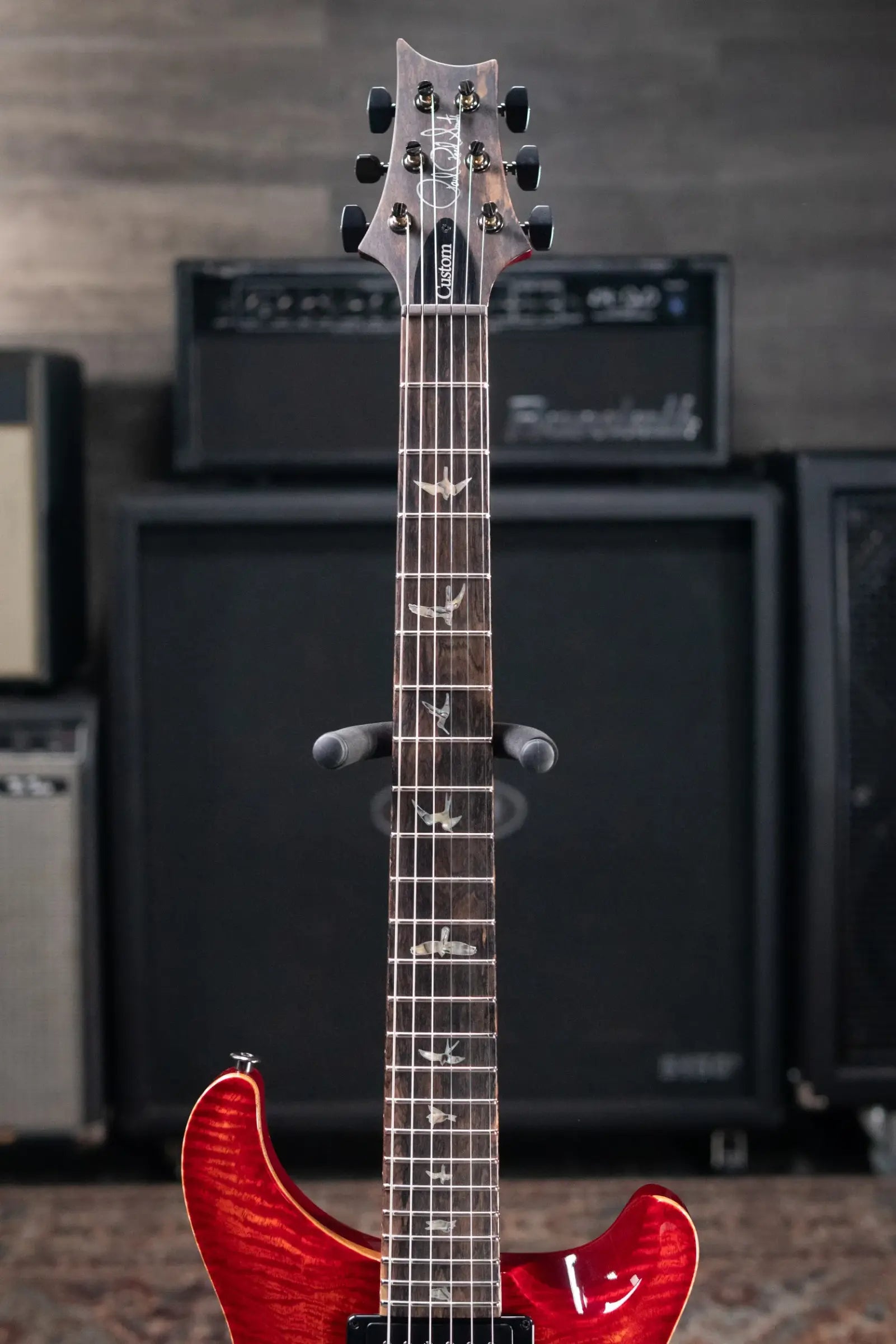 PRS Custom 24 Mango Top Limited Edition Electric Guitar - Blood Orange with Hardshell Case