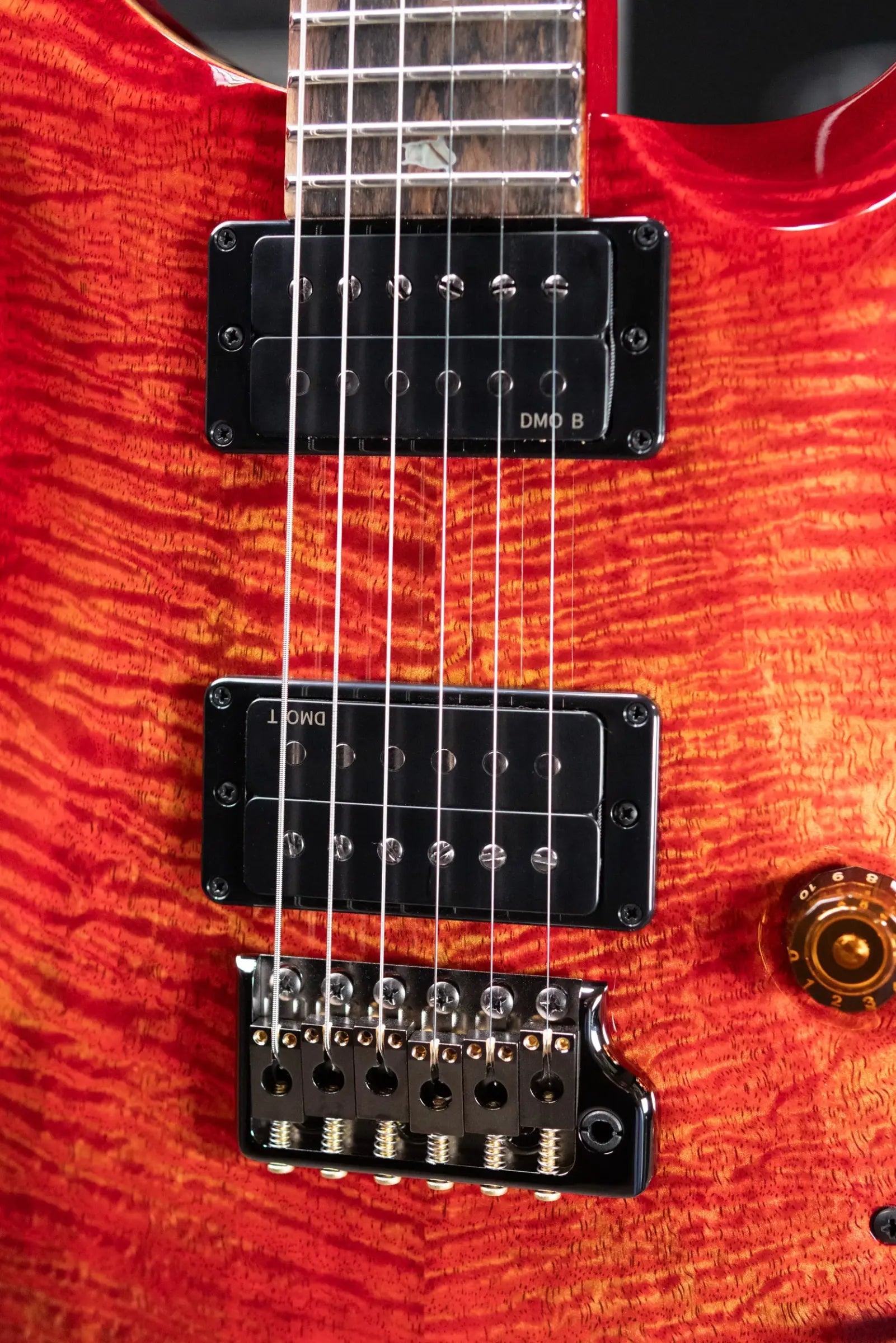 PRS Custom 24 Mango Top Limited Edition Electric Guitar - Blood Orange with Hardshell Case