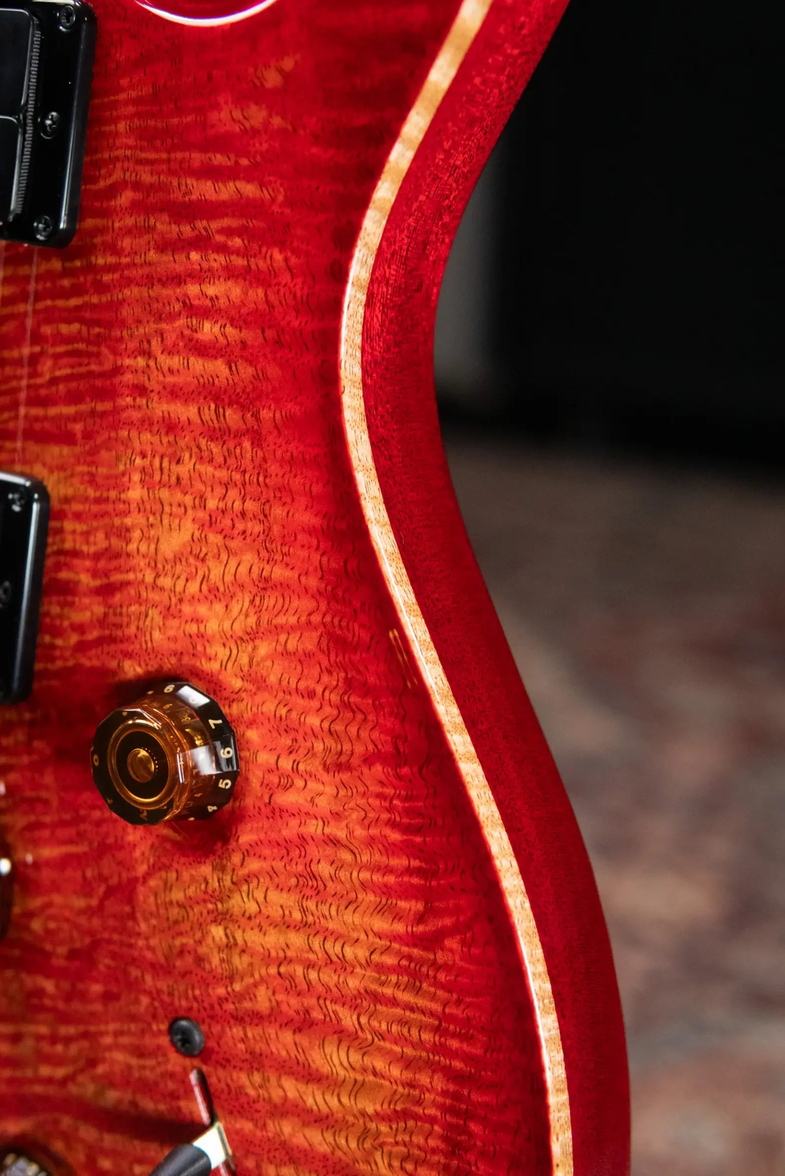 PRS Custom 24 Mango Top Limited Edition Electric Guitar - Blood Orange with Hardshell Case
