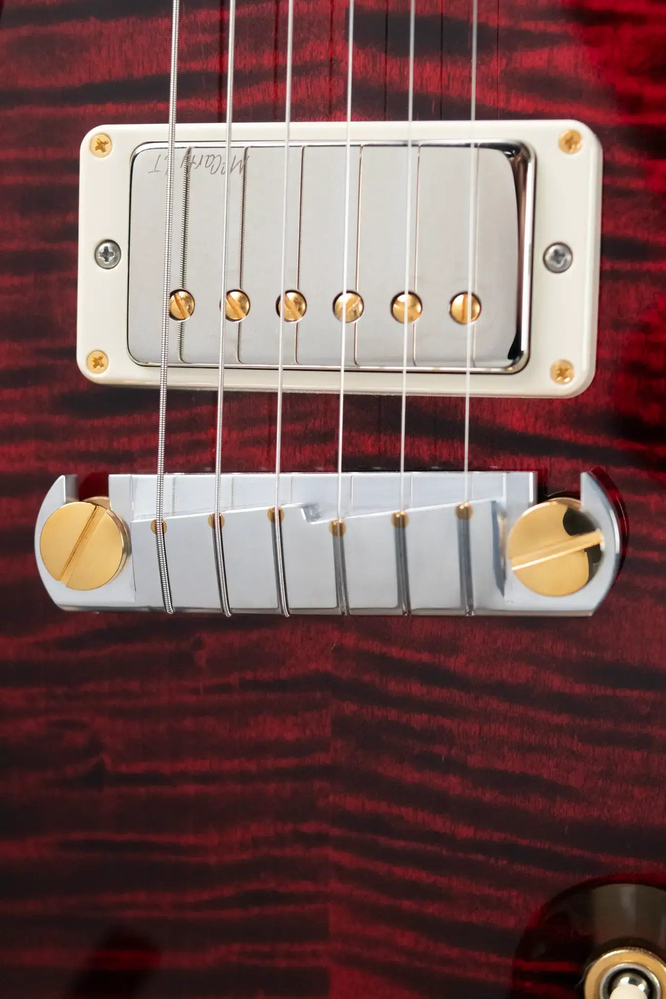 PRS McCarty Flame Maple 10-Top Electric Guitar - Fire Red Wrap Smokeburst with Hardshell Case