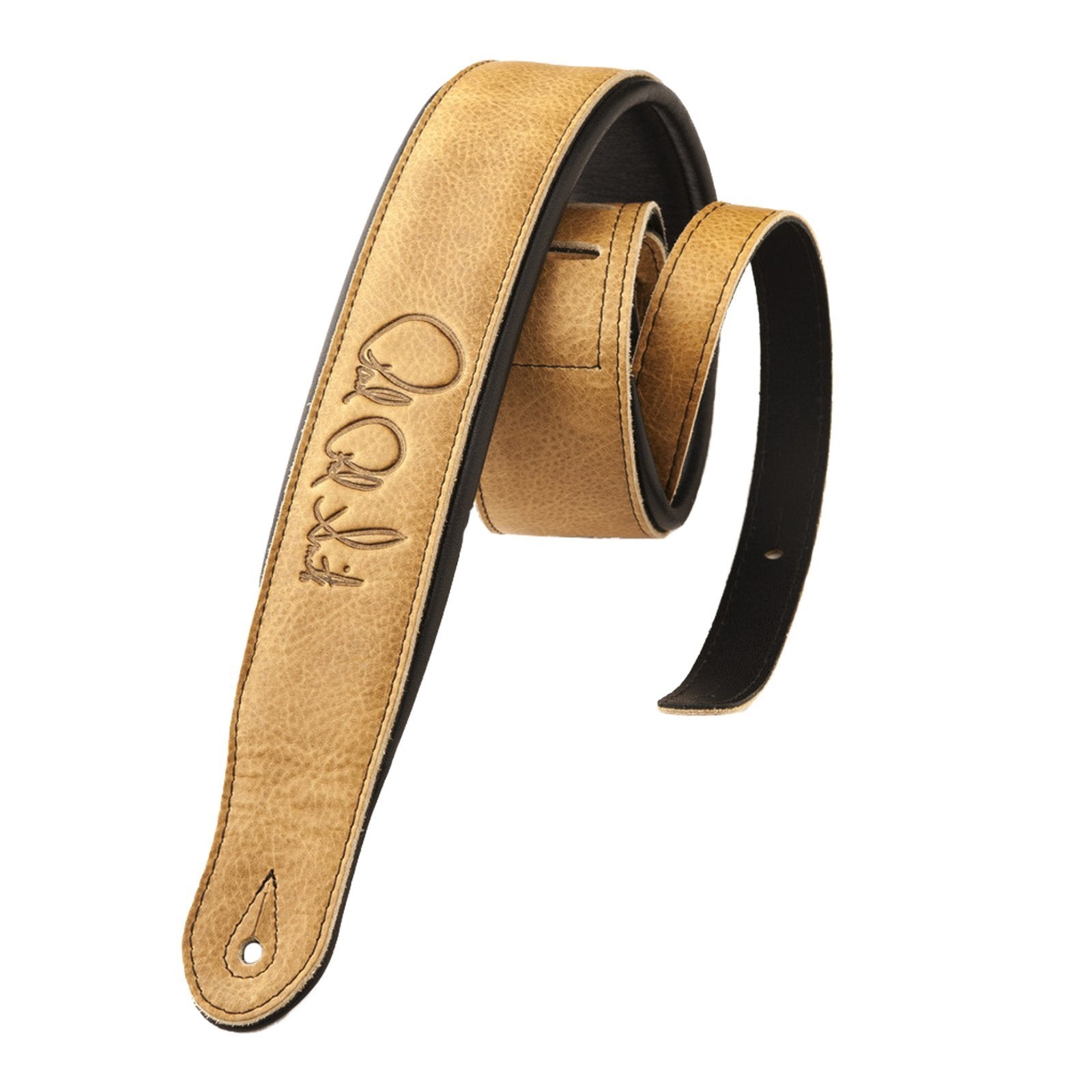 PRS Padded Leather Signature Strap Sandstone/Black