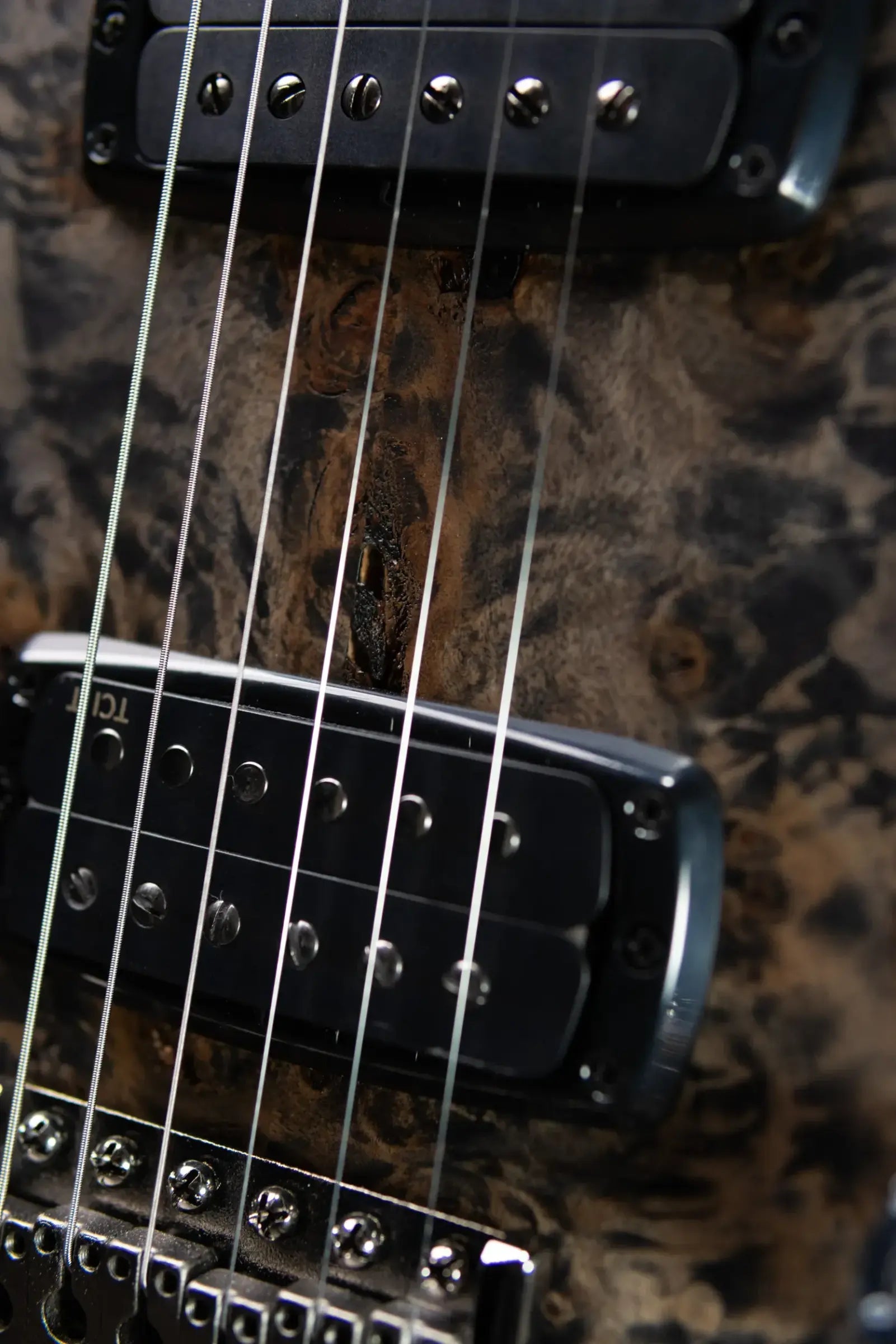 PRS S2 LTD Edition Custom 24-08 Poplar Burl Top Electric Guitar - Satin Charcoal Burst with Gig Bag