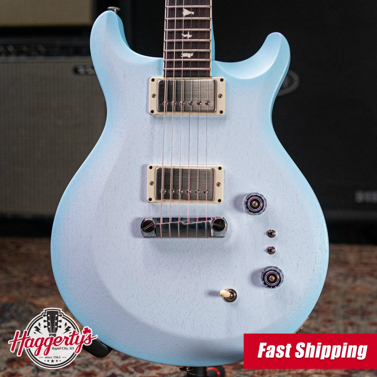 PRS S2 Mira 594 Satin Electric Guitar - Cloud Burst with Gig Bag - Demo