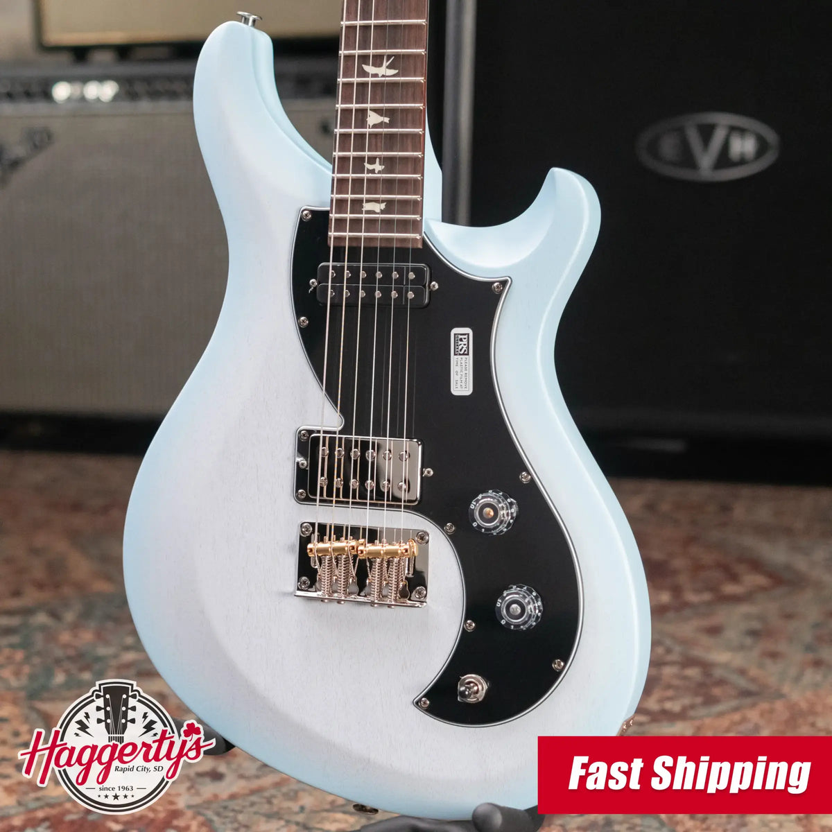 PRS S2 Vela Satin Electric Guitar - Cloud Burst with Gig Bag - Demo
