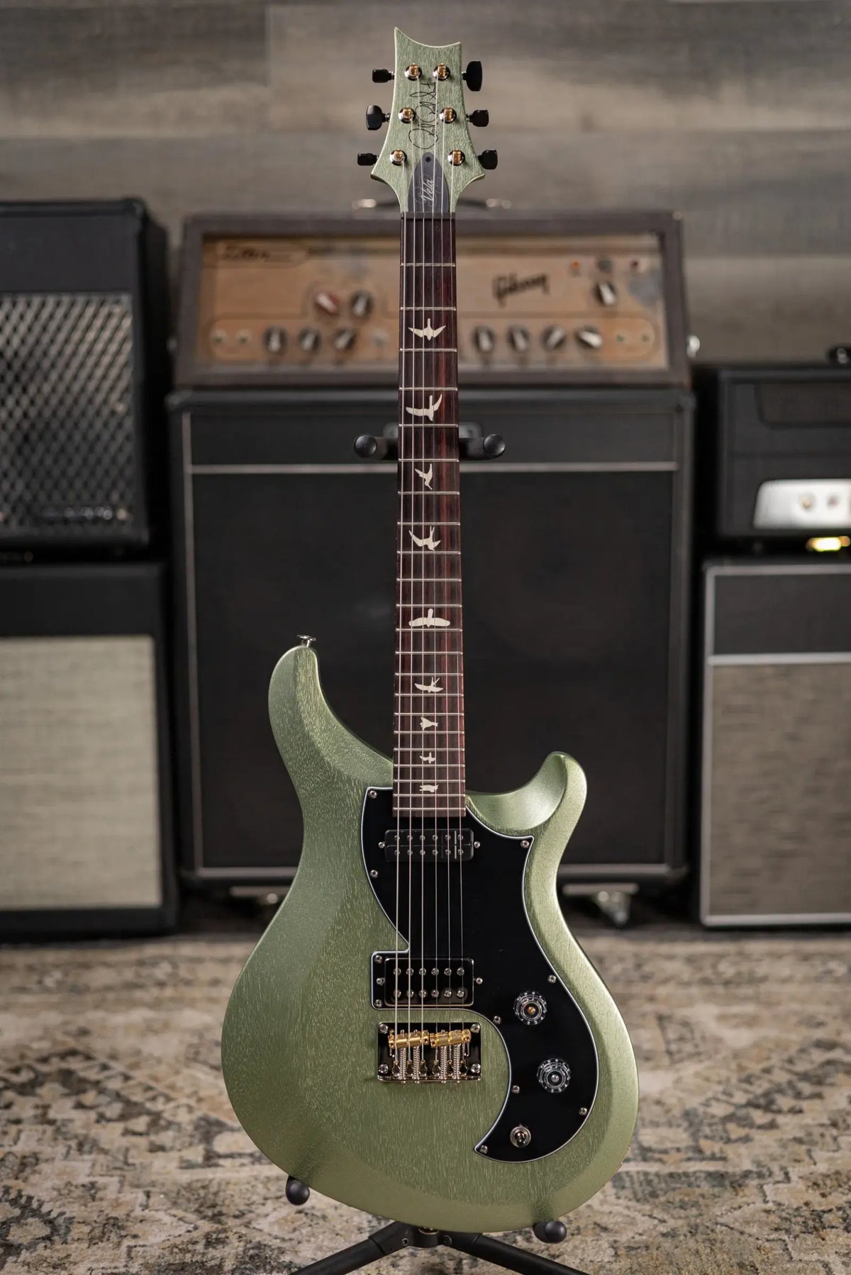 PRS S2 Vela Satin Electric Guitar - Mavis Mint Metallic with Premium Gig Bag