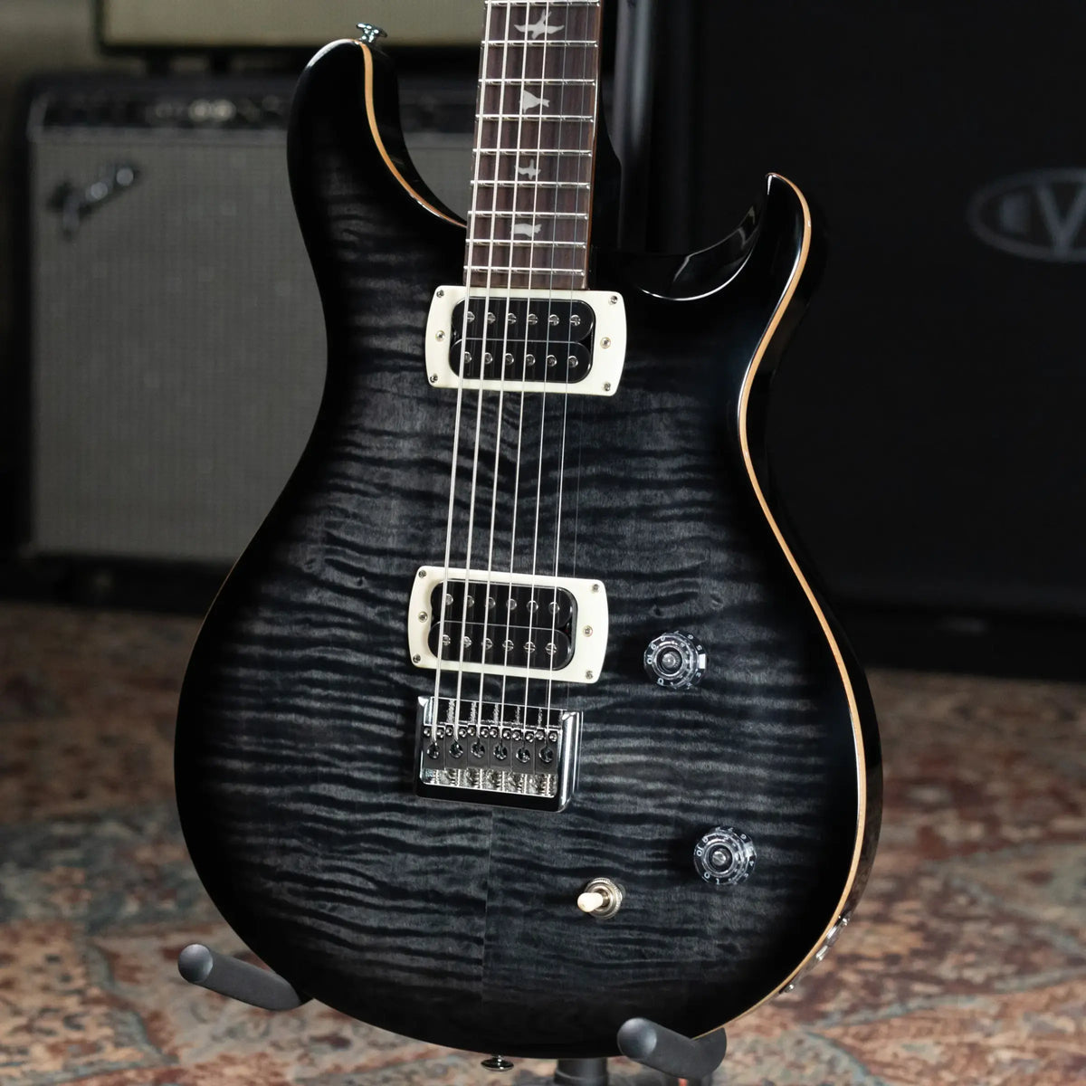 PRS SE 277 Baritone Electric Guitar - Charcoal Burst with Gig Bag