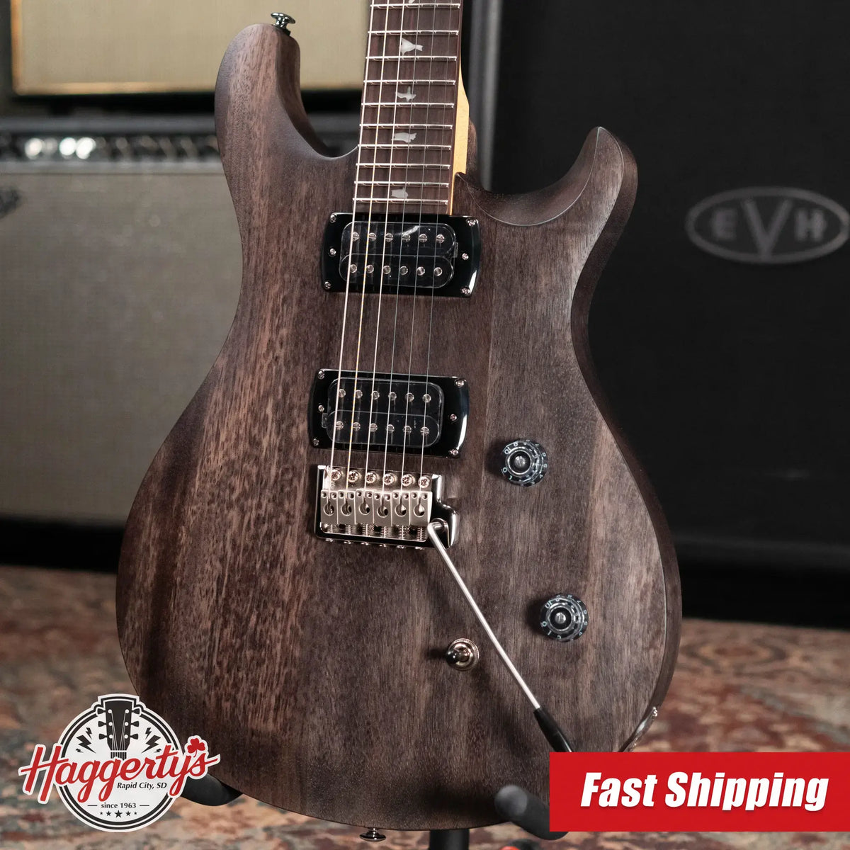 PRS SE CE 24 Satin Electric Guitar - Charcoal with Gig Bag