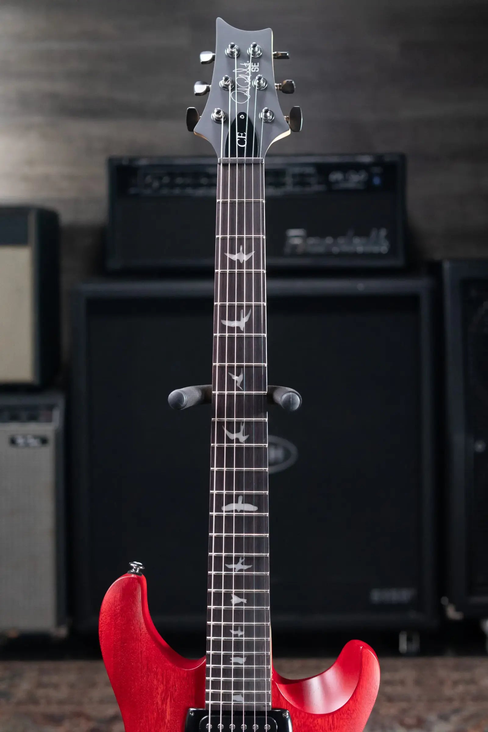 PRS SE CE 24 Solid Body Electric Guitar - Vintage Cherry with Gig Bag
