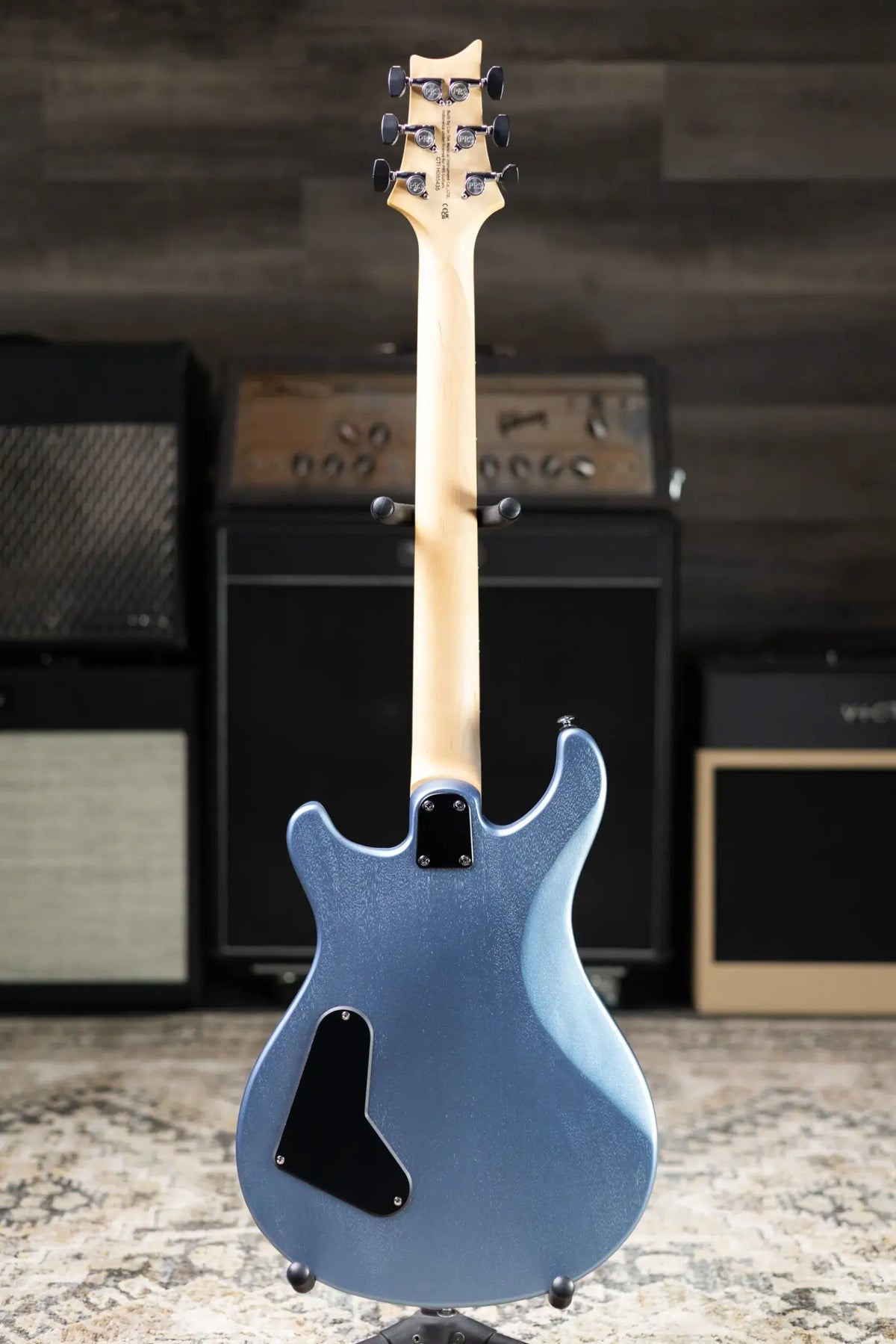PRS SE CE 24 Standard Stoptail Satin Electric Guitar - Ice Blue Metallic with Gig Bag