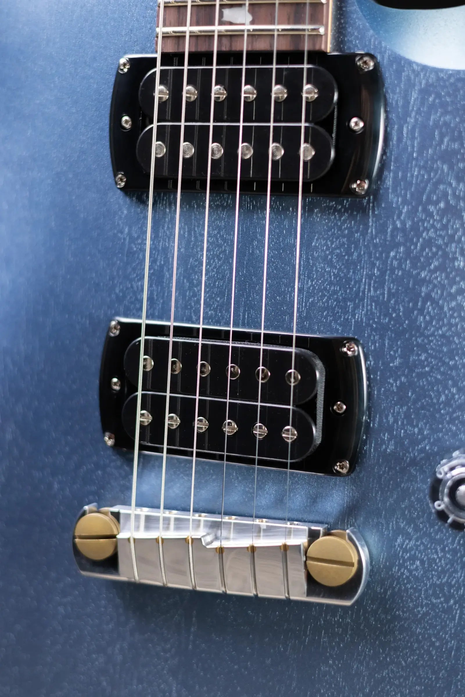 PRS SE CE 24 Standard Stoptail Satin Electric Guitar - Ice Blue Metallic with Gig Bag