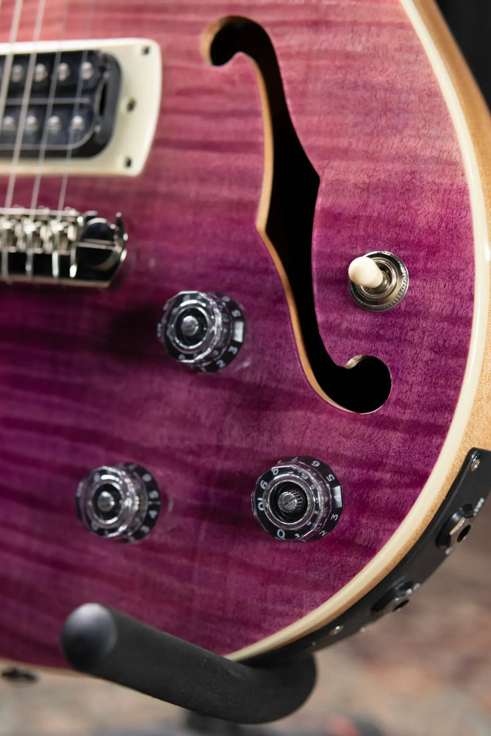 PRS SE Ed Sheeran Baritone Piezo Hollowbody Guitar - Pink Ombre with Premium Gig Bag