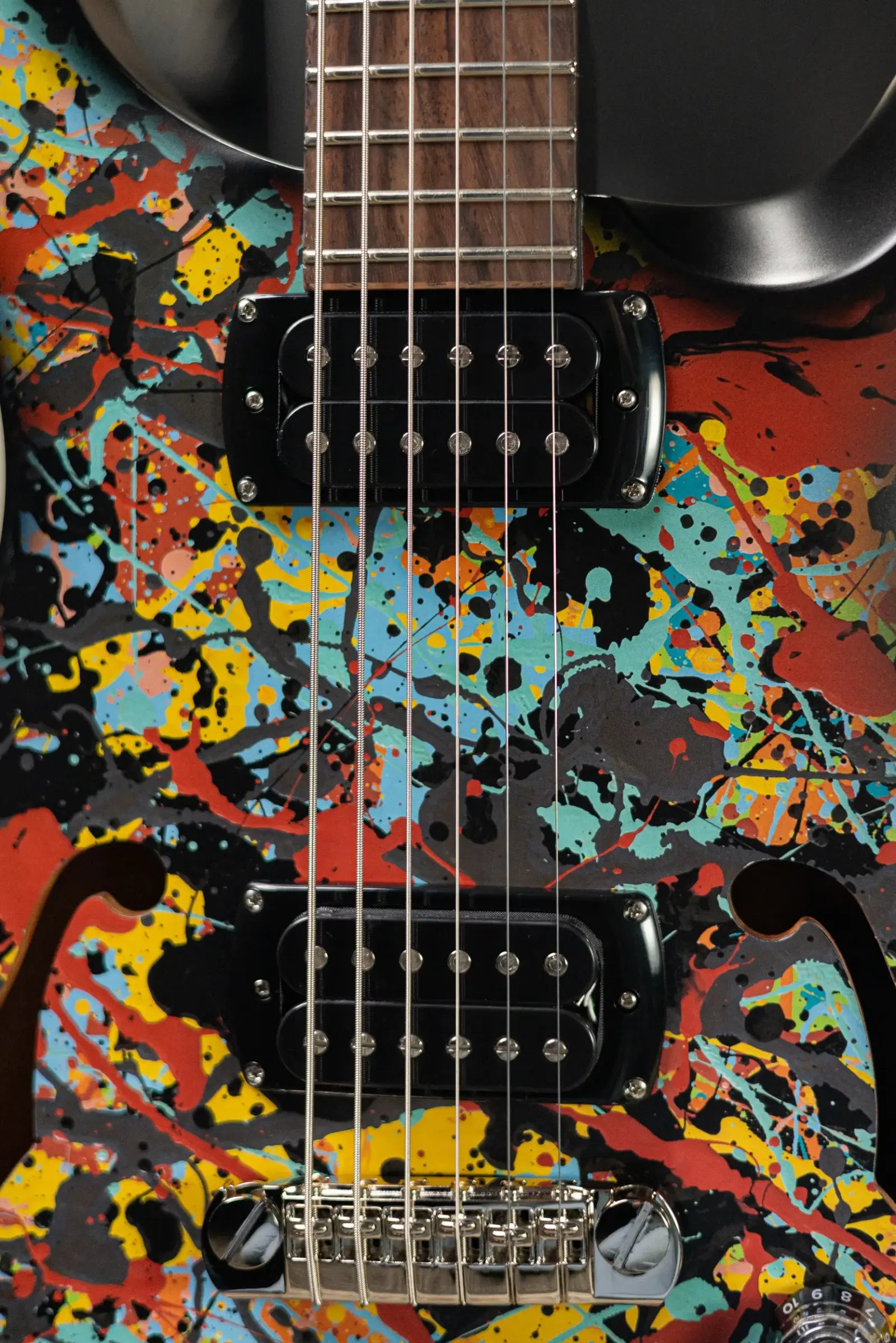 PRS SE Ed Sheeran Signature Hollowbody I Baritone Piezo LTD Electric Guitar - Cosmic Splash with Gig Bag
