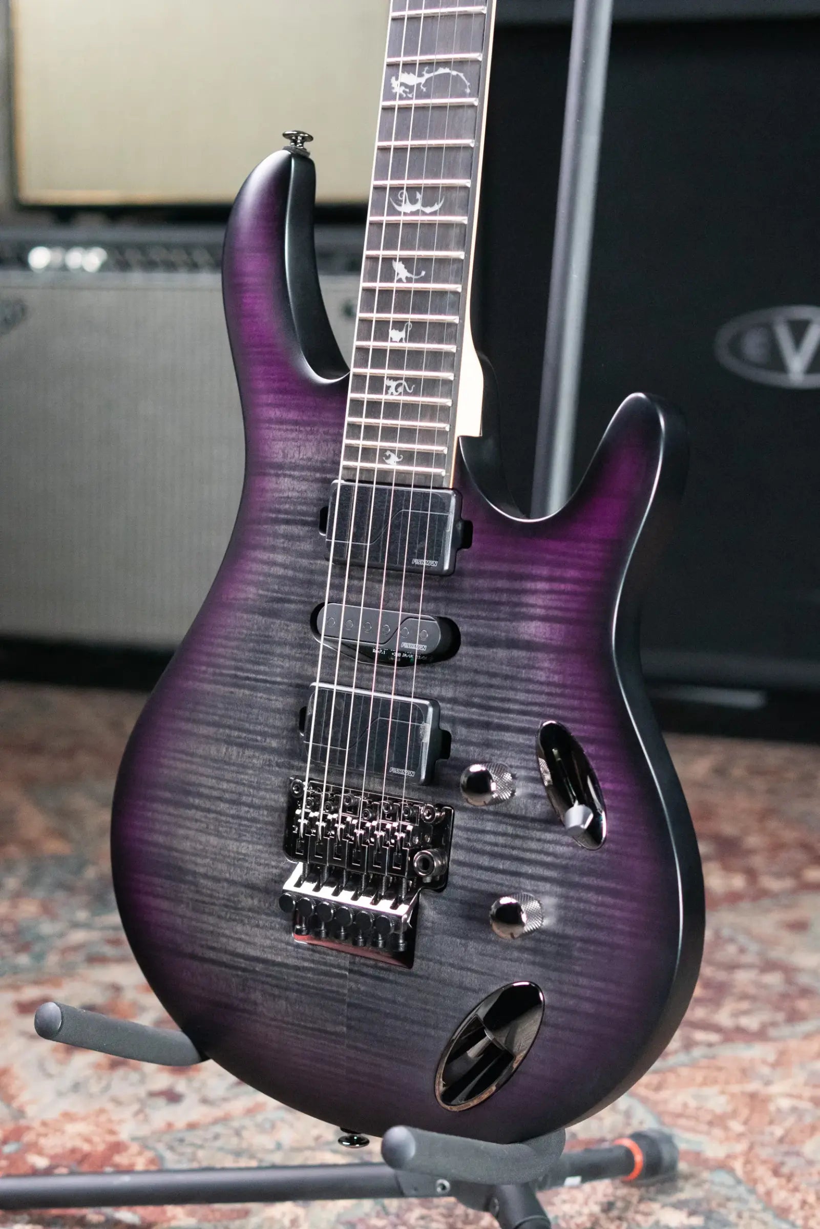 PRS SE Herman Li Signature Chleo Electric Guitar - Charcoal Purple Burst with Gig Bag