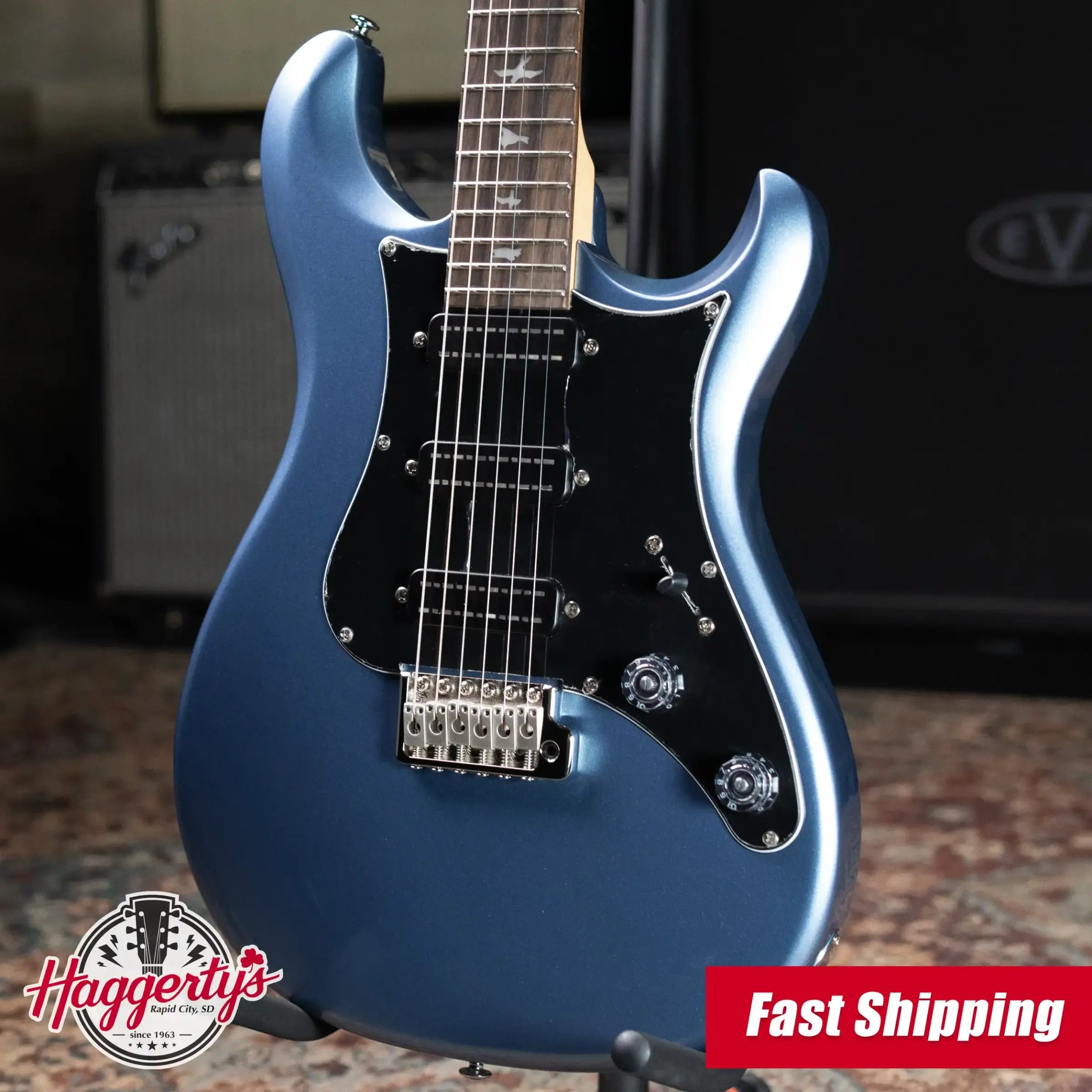 PRS SE NF3 Electric Guitar - Ice Blue Metallic with Gig Bag